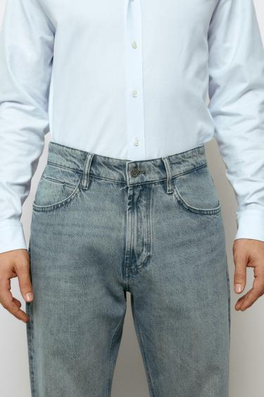 Stonewashed tapered-fit jeans — BLUE 8