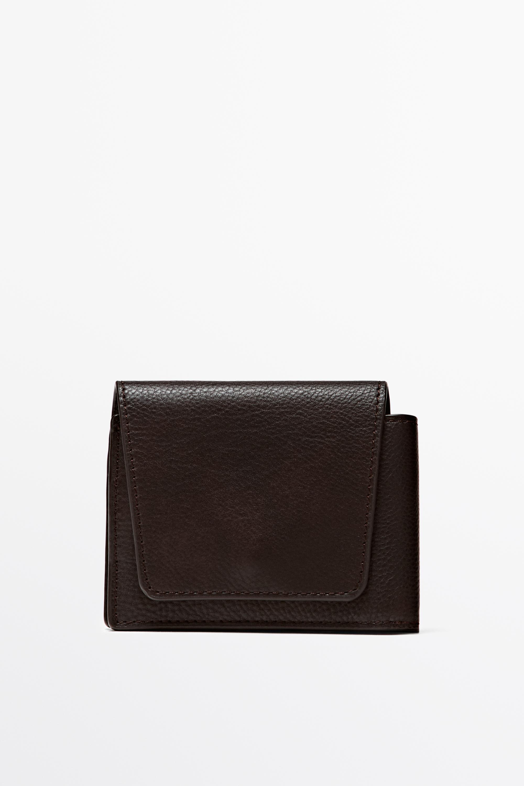 Massimo Dutti Napa deri kapaklı cüzdan görsel 4