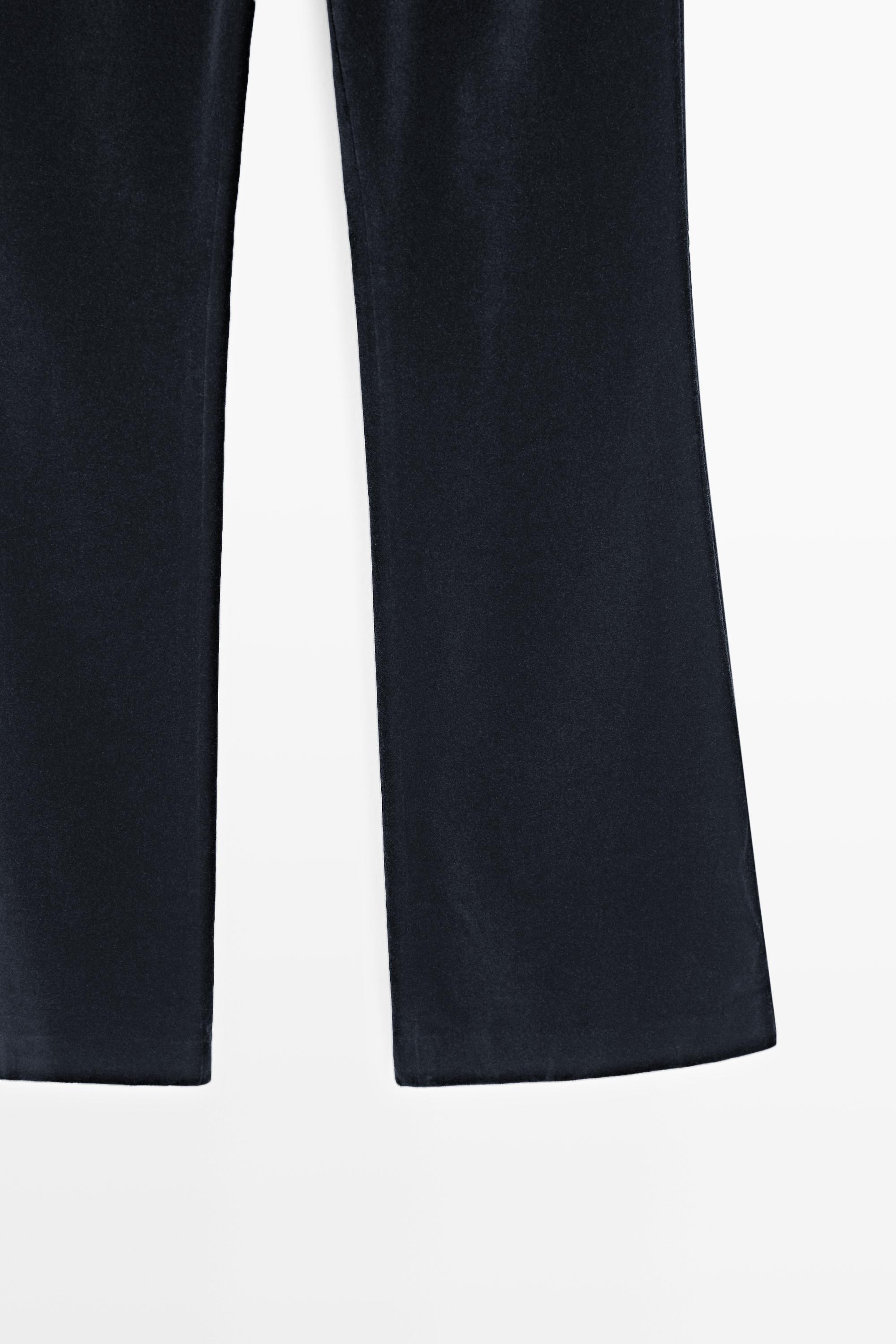 Massimo Dutti Kadife skinny çan kesim pantolon