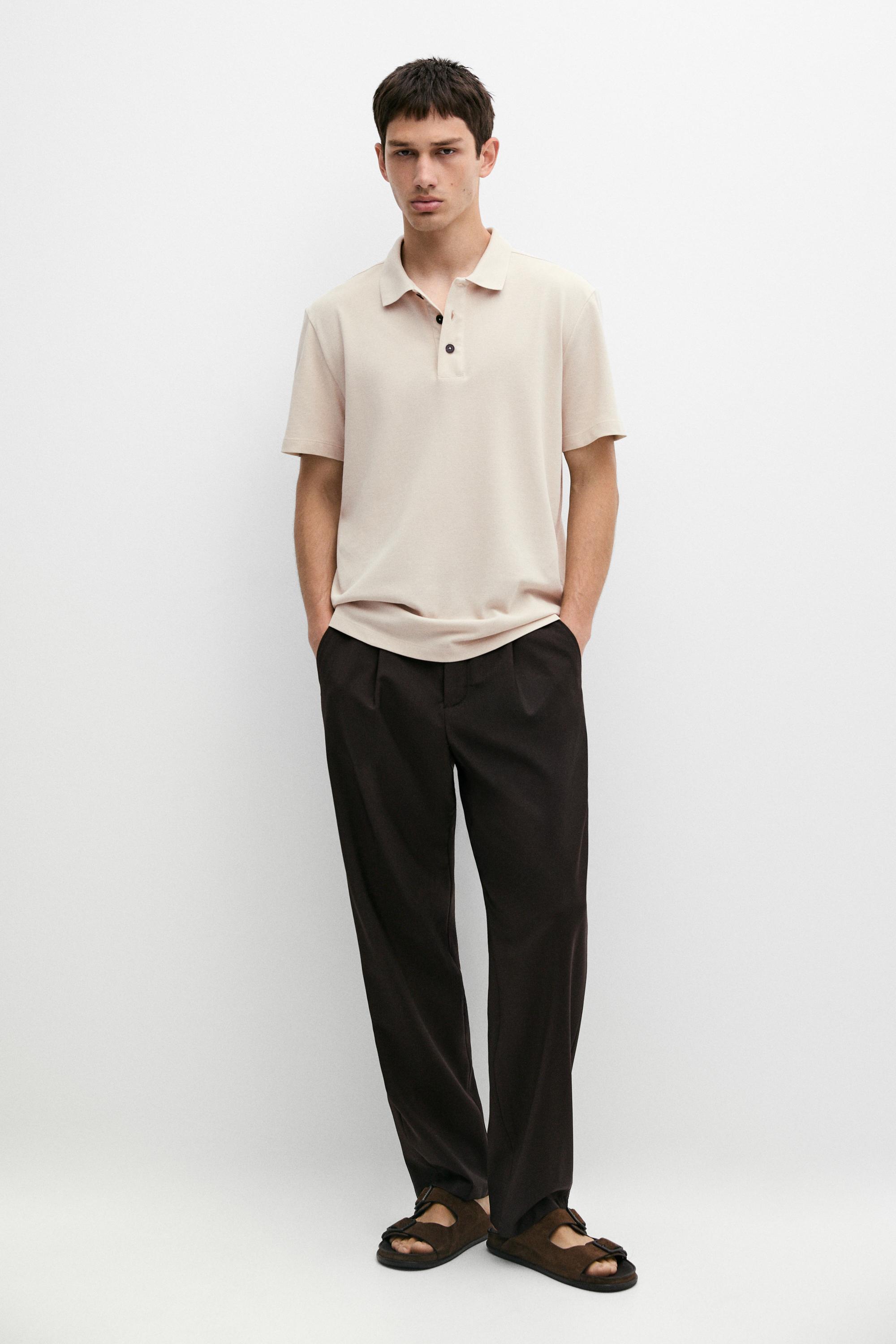 Piqué 100% cotton polo shirt