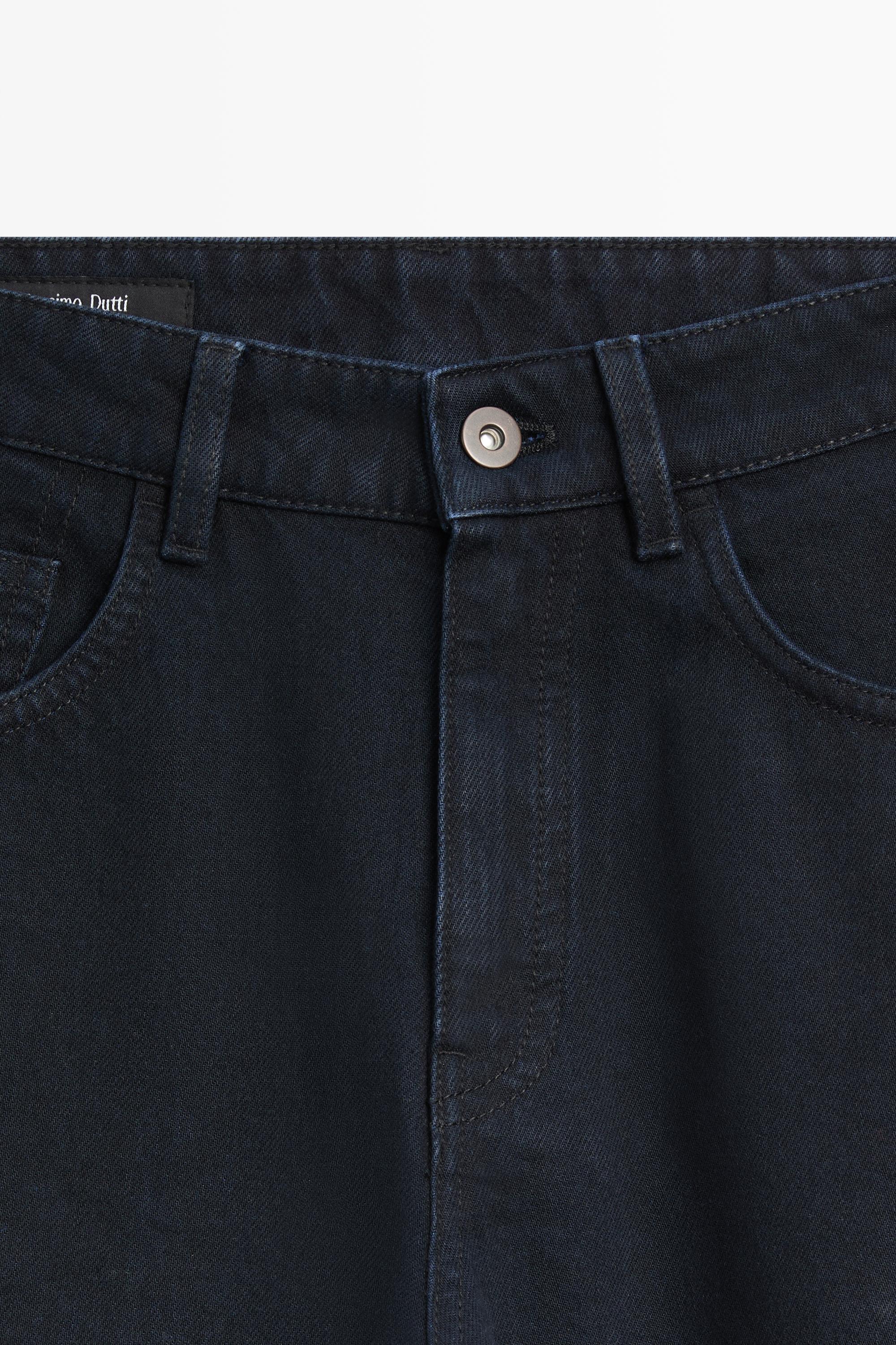 Massimo Dutti Yüksek bel barrel fit jean görsel 4