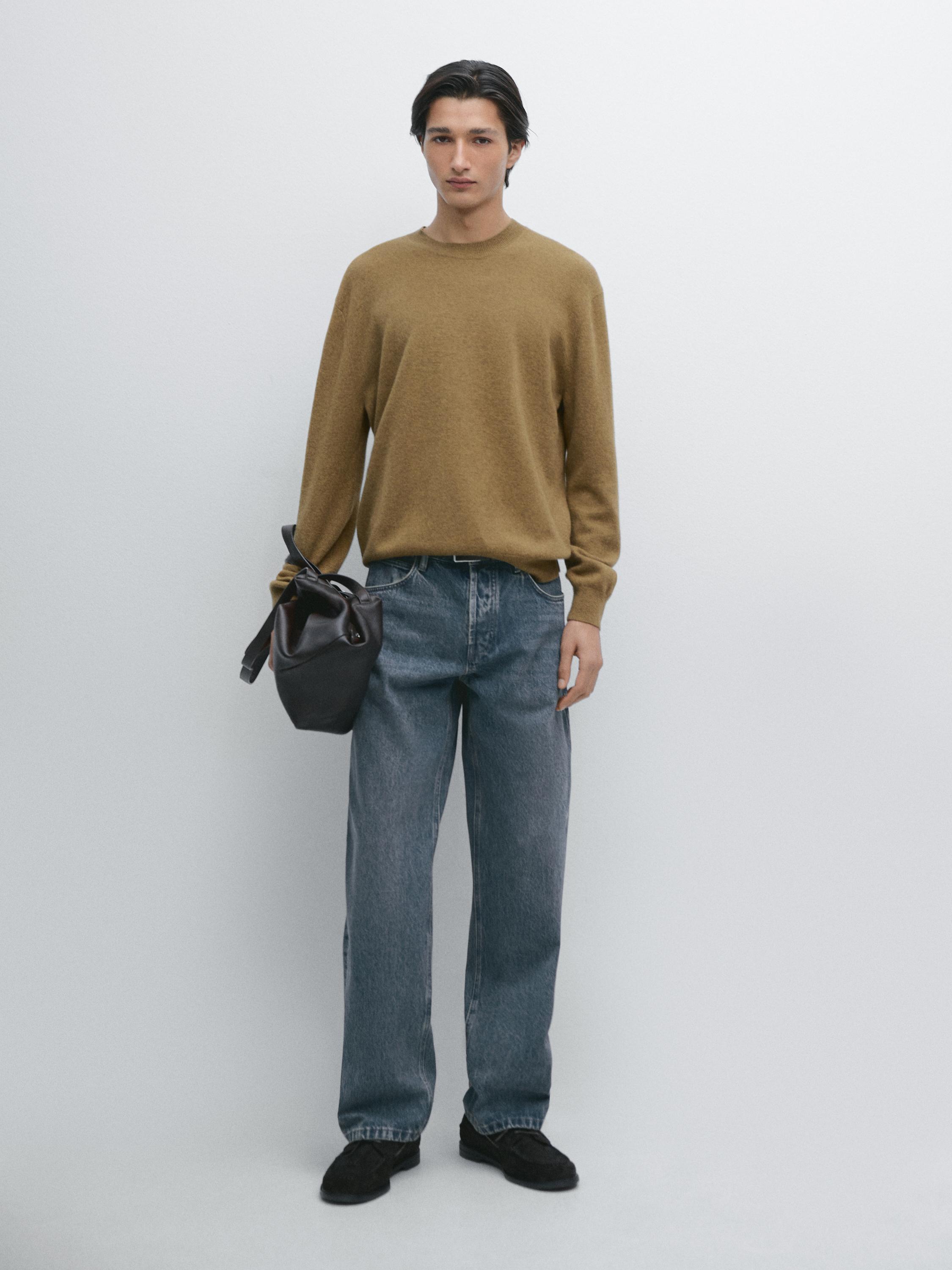 Pull en maille 100&nbsp;% laine à col rond