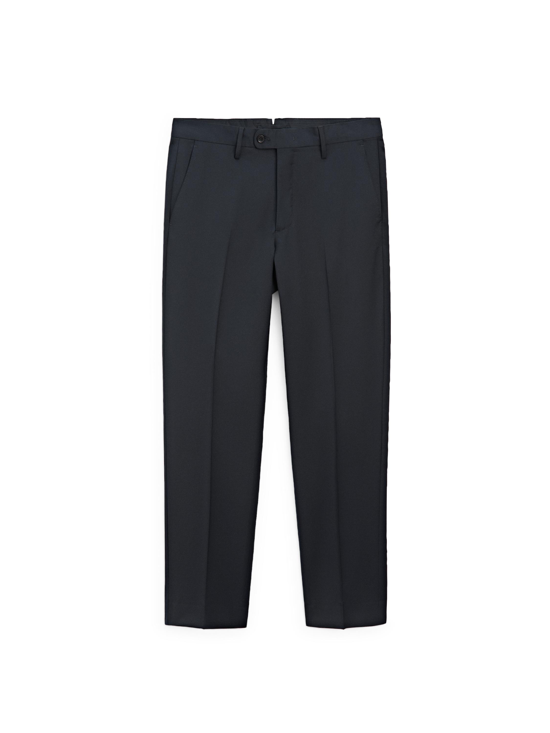 Cold wool suit trousers — NAVY BLUE