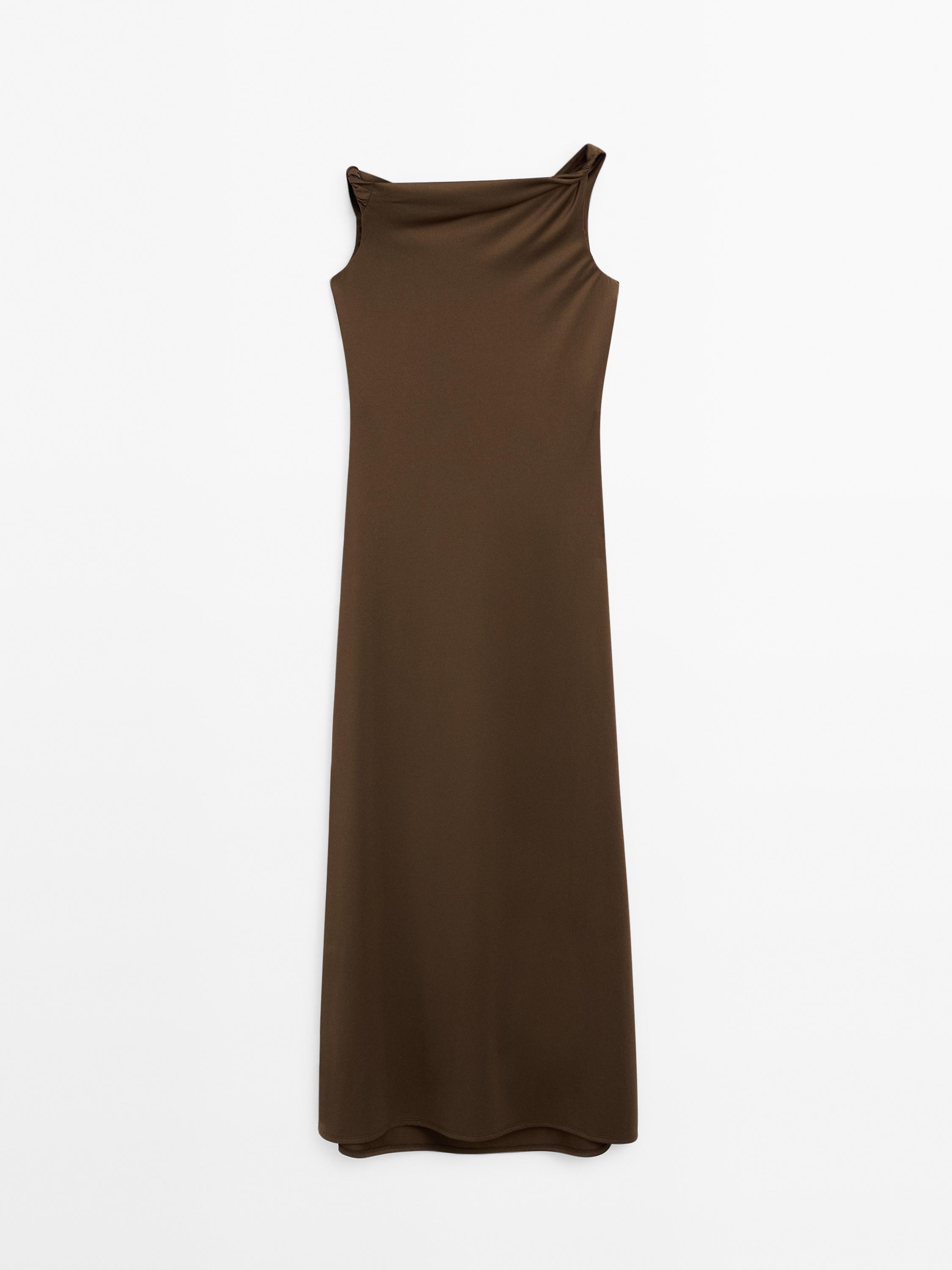 Long asymmetric dress