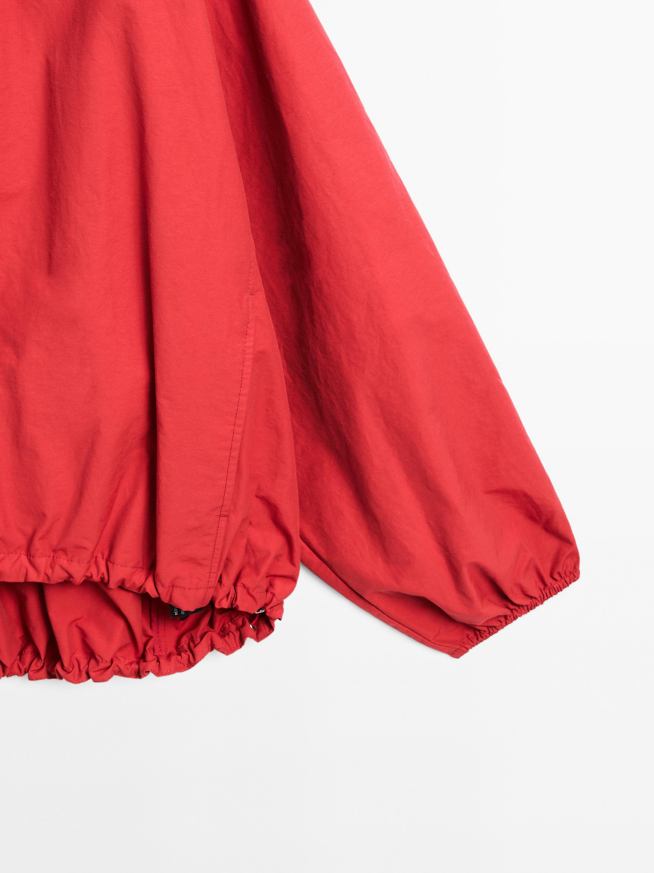 Jaket gembung bomber leher tinggi