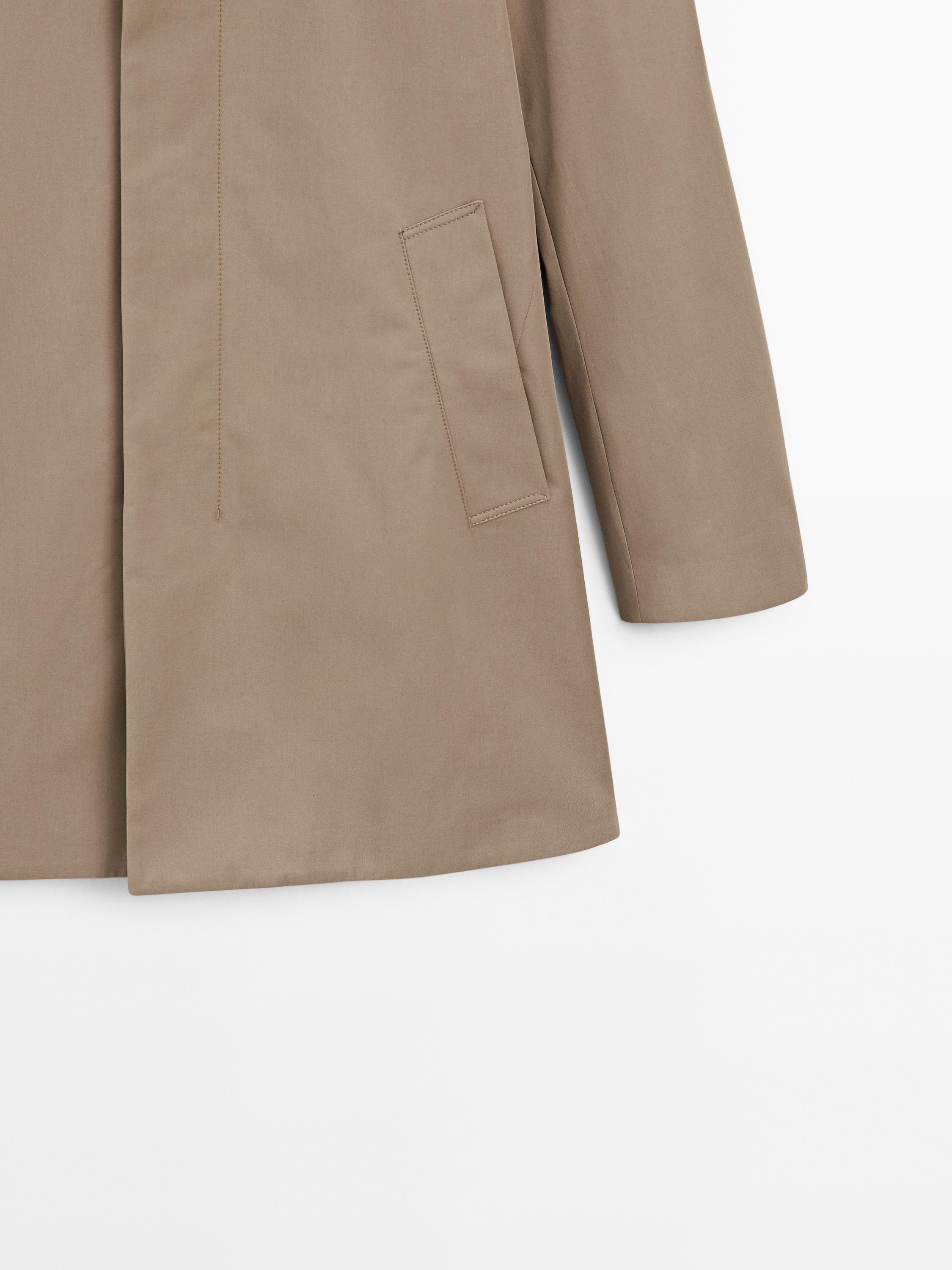100% cotton trench coat