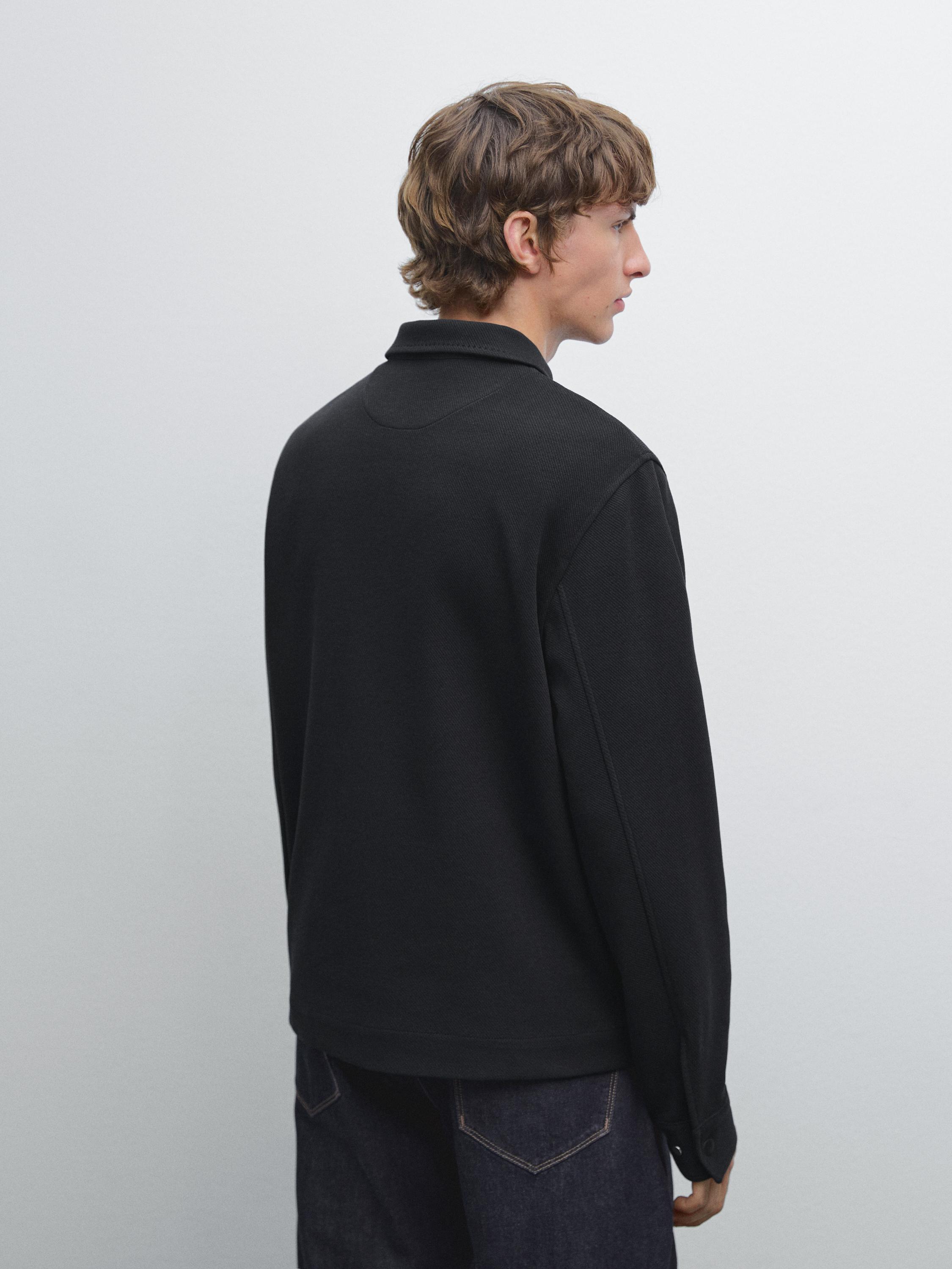 Куртка из смесового хлопка с карманами