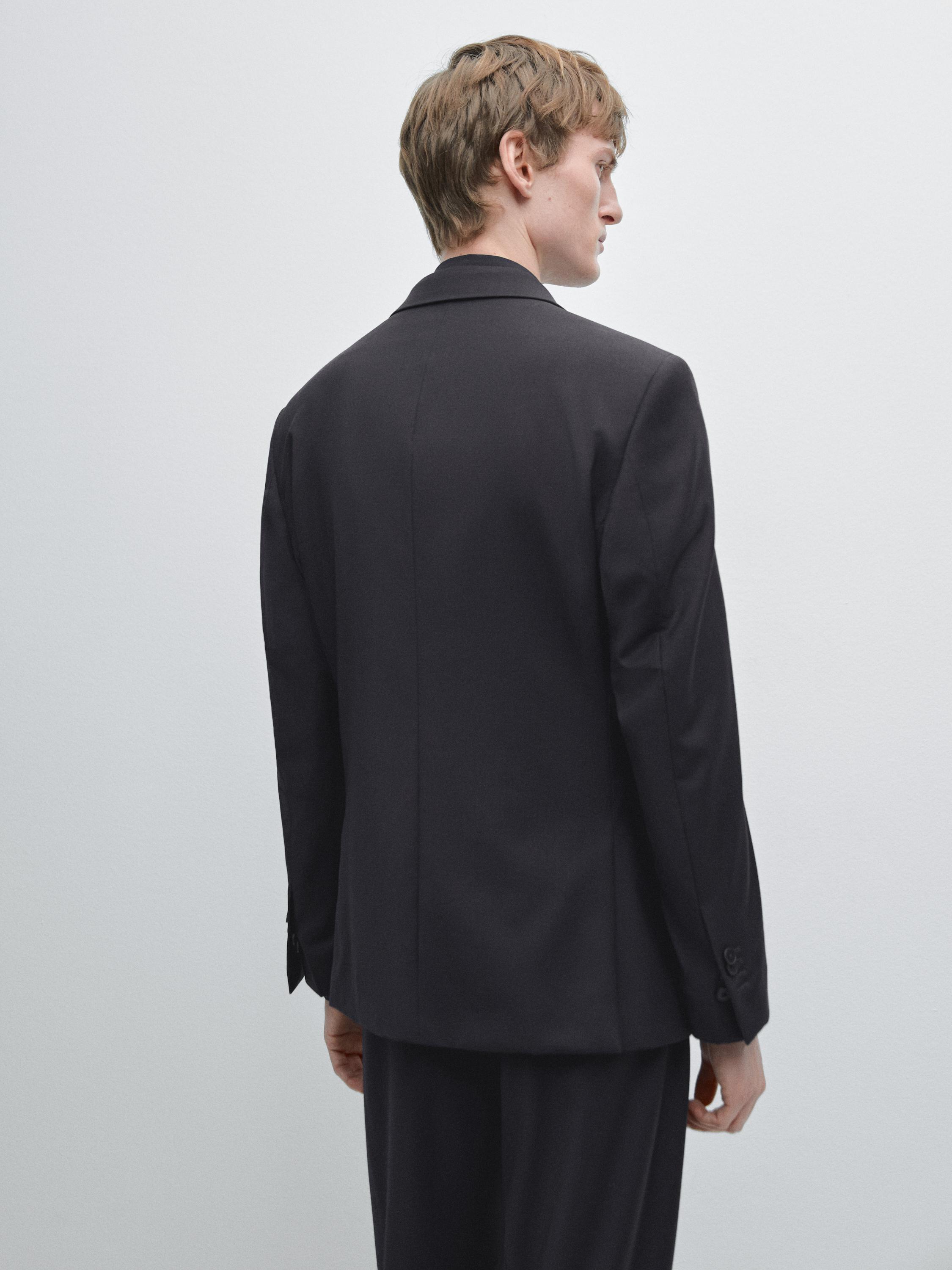 100% wool suit blazer