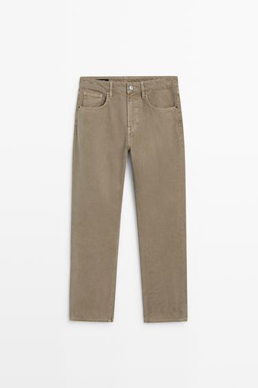 Tapered-fit denim-effect pants — OCHRE 2