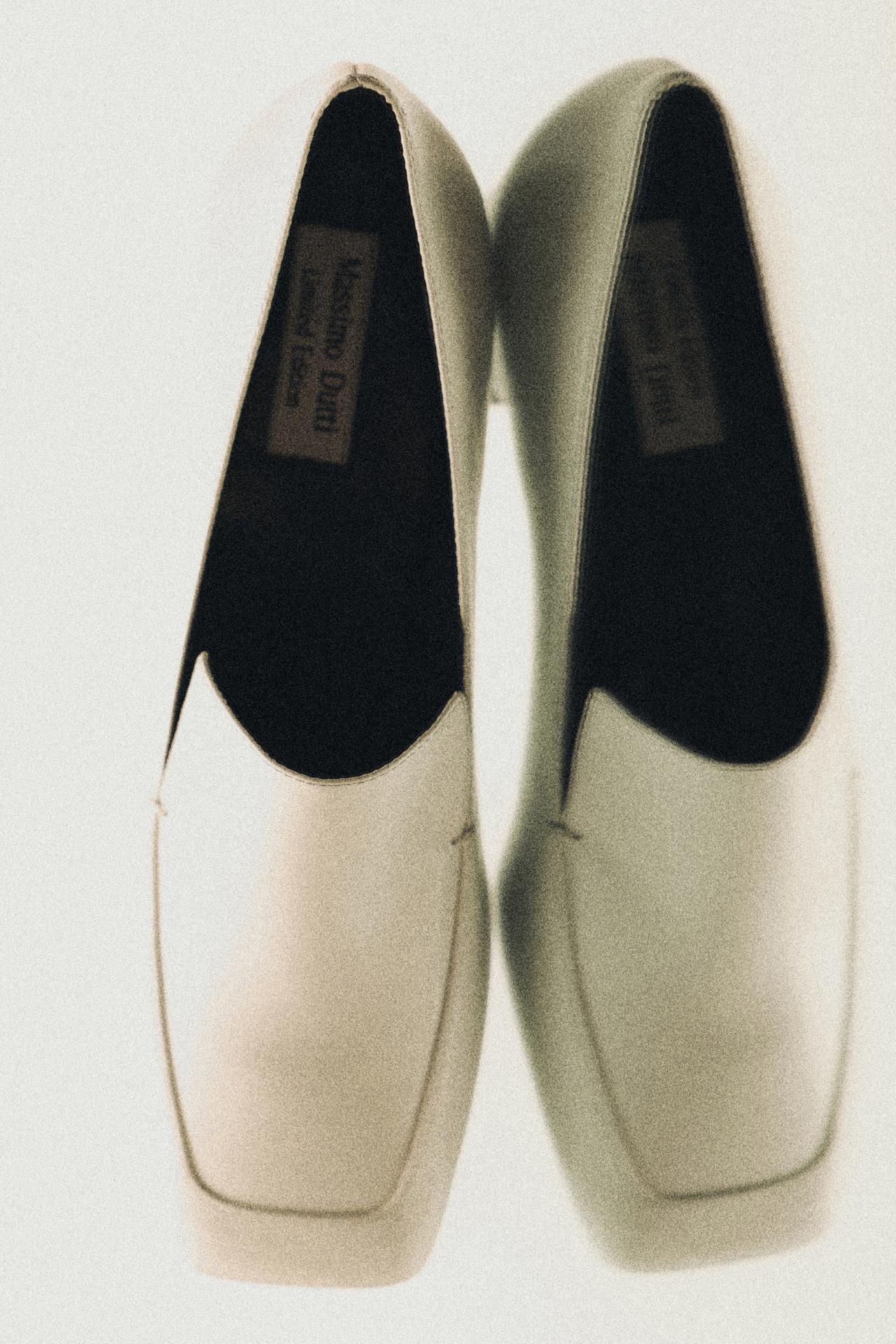 Leather heel loafers - LIMITED EDITION — WHITE