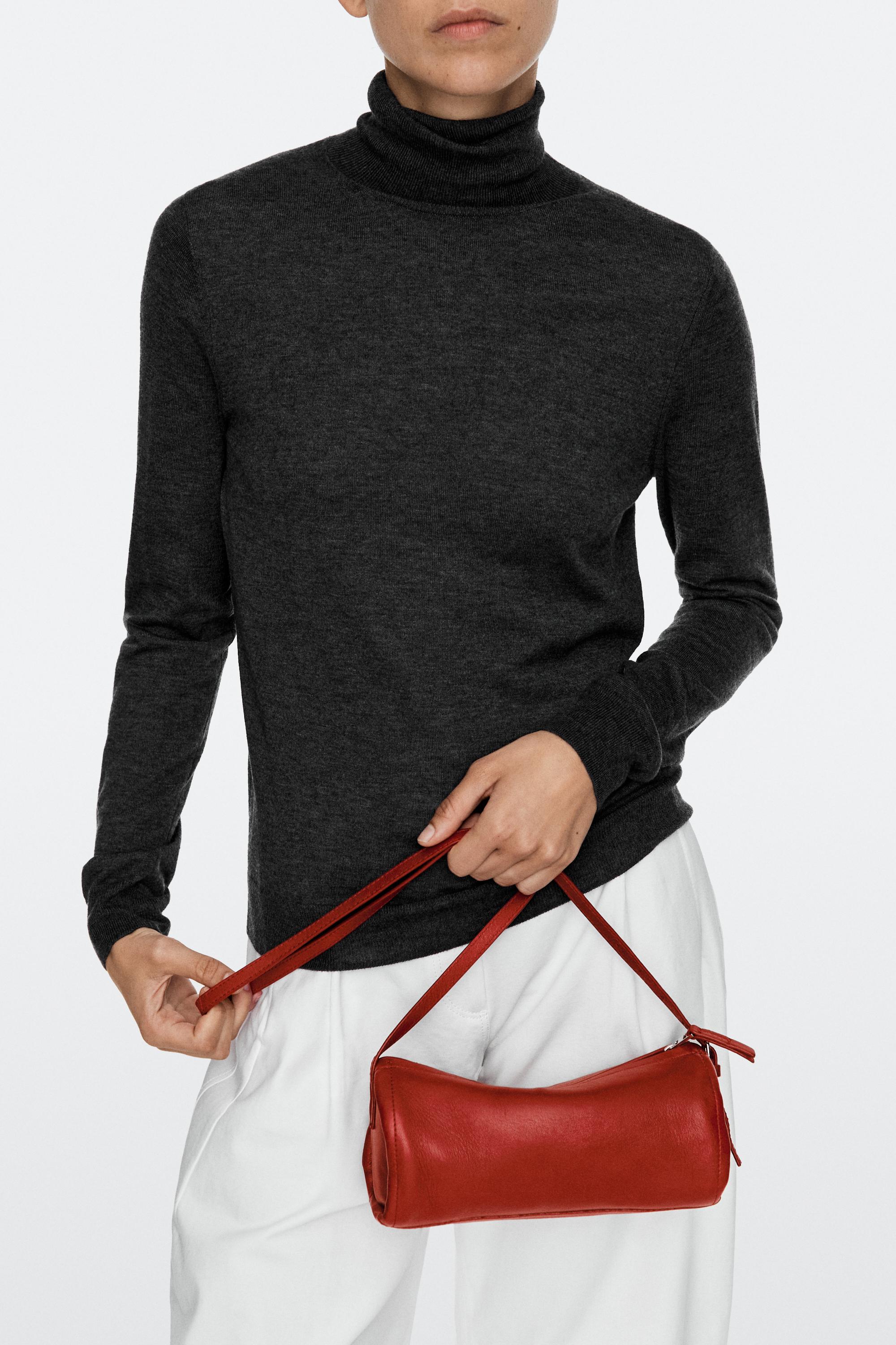 Nappa leather crossbody bag