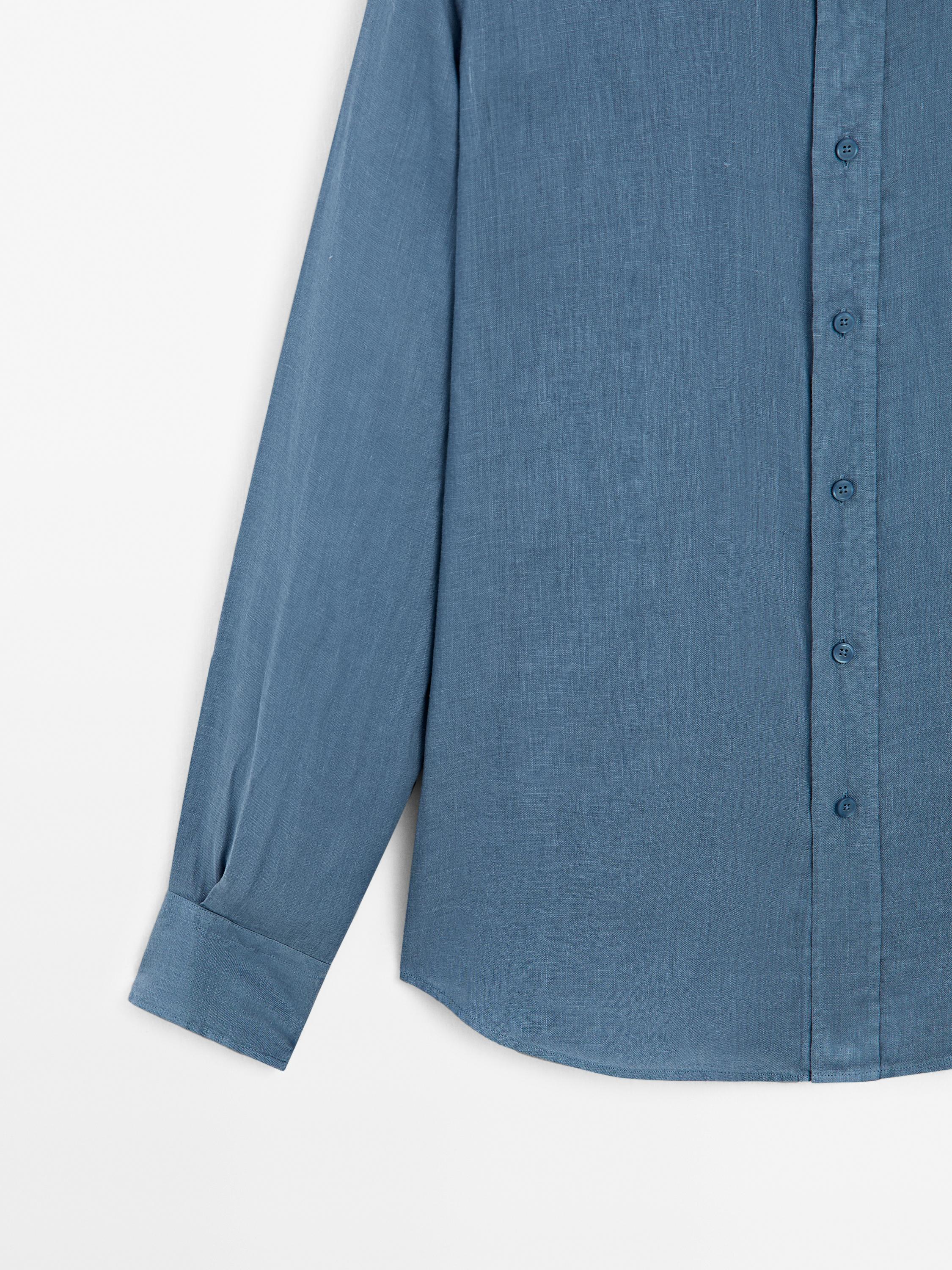 100% linen regular fit shirt