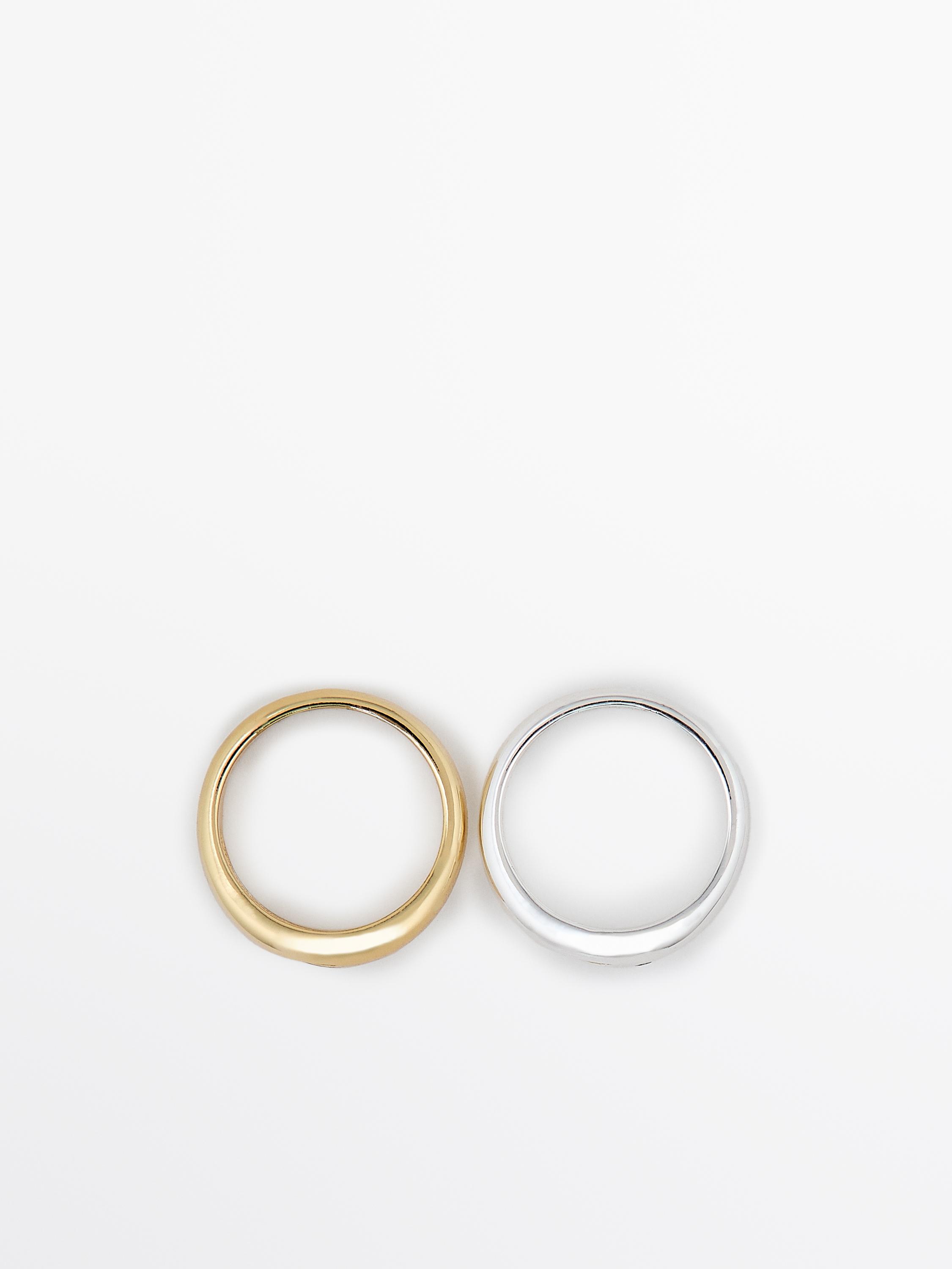 Set of 2 little finger rings