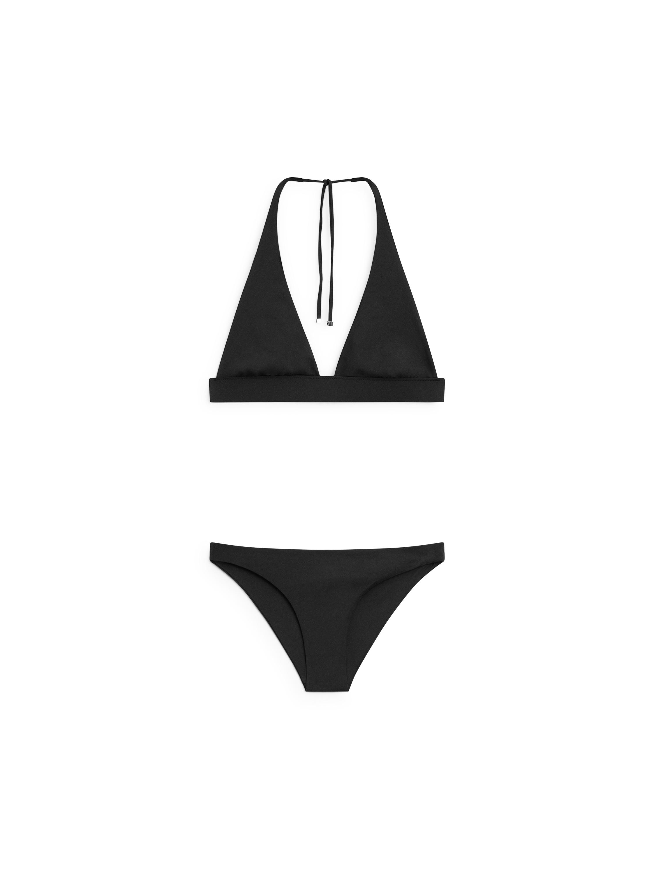 Triangle bikini top — BLACK