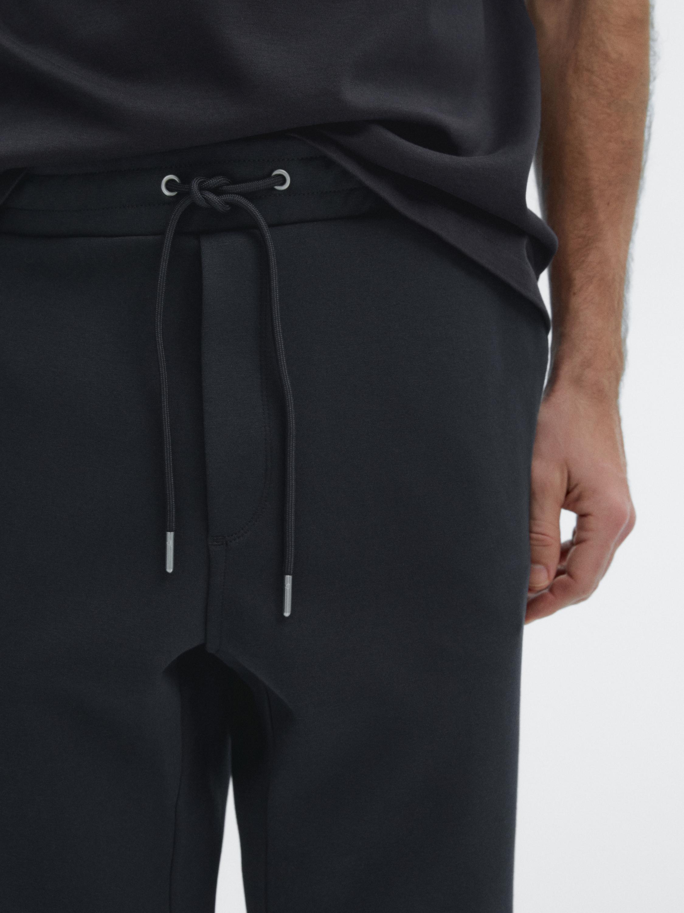 Cotton blend pocket trousers