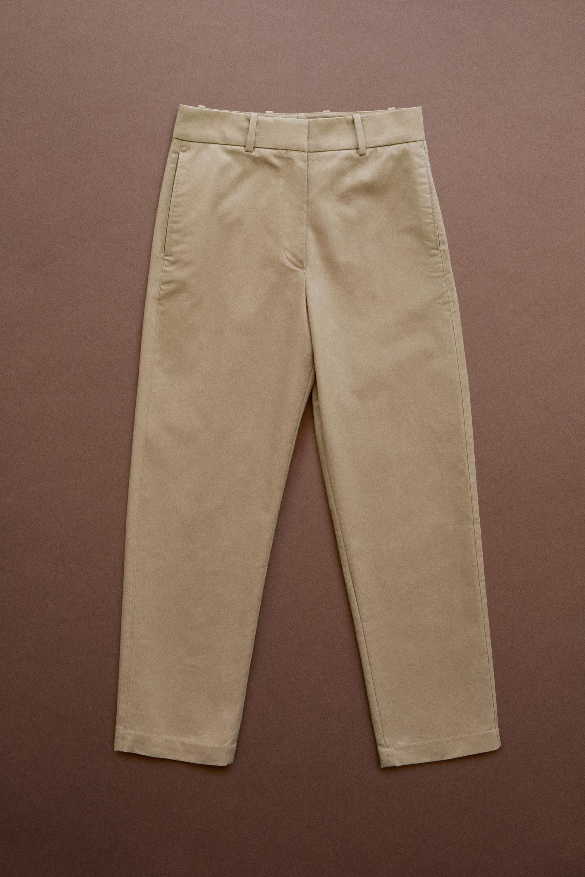 Adjustable tab trousers - STUDIO — CAMEL