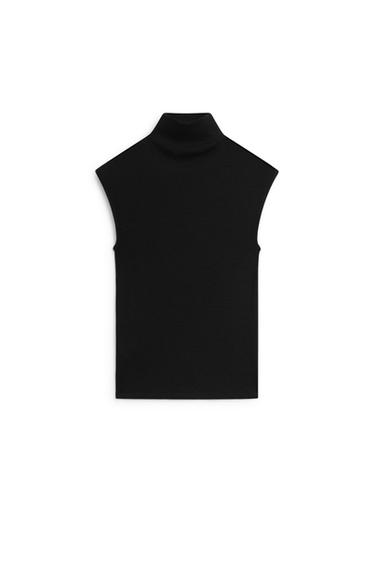 100% wool turtleneck top - LIMITED EDITION — BLACK 5