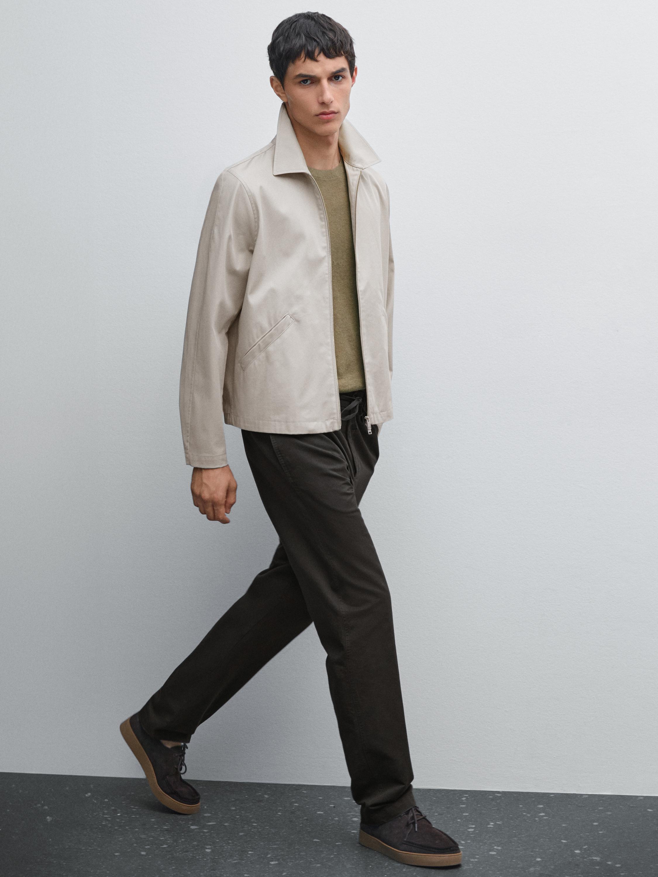 Pantalón jogger mezcla algodón