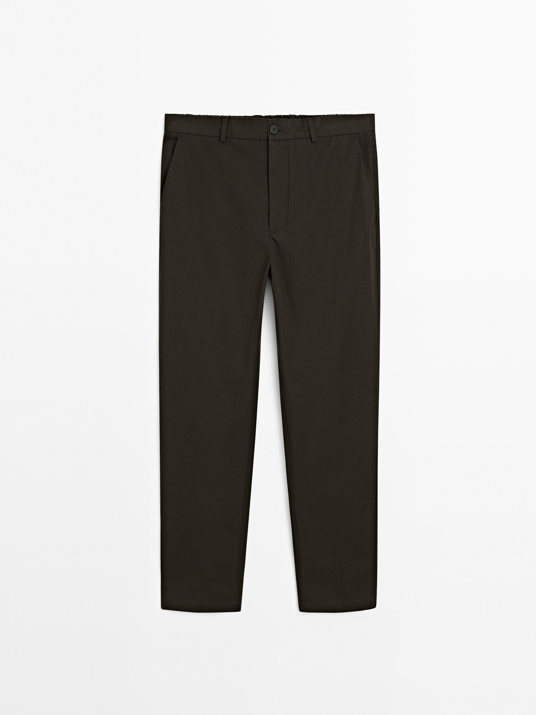 Semi-jogger fit trousers