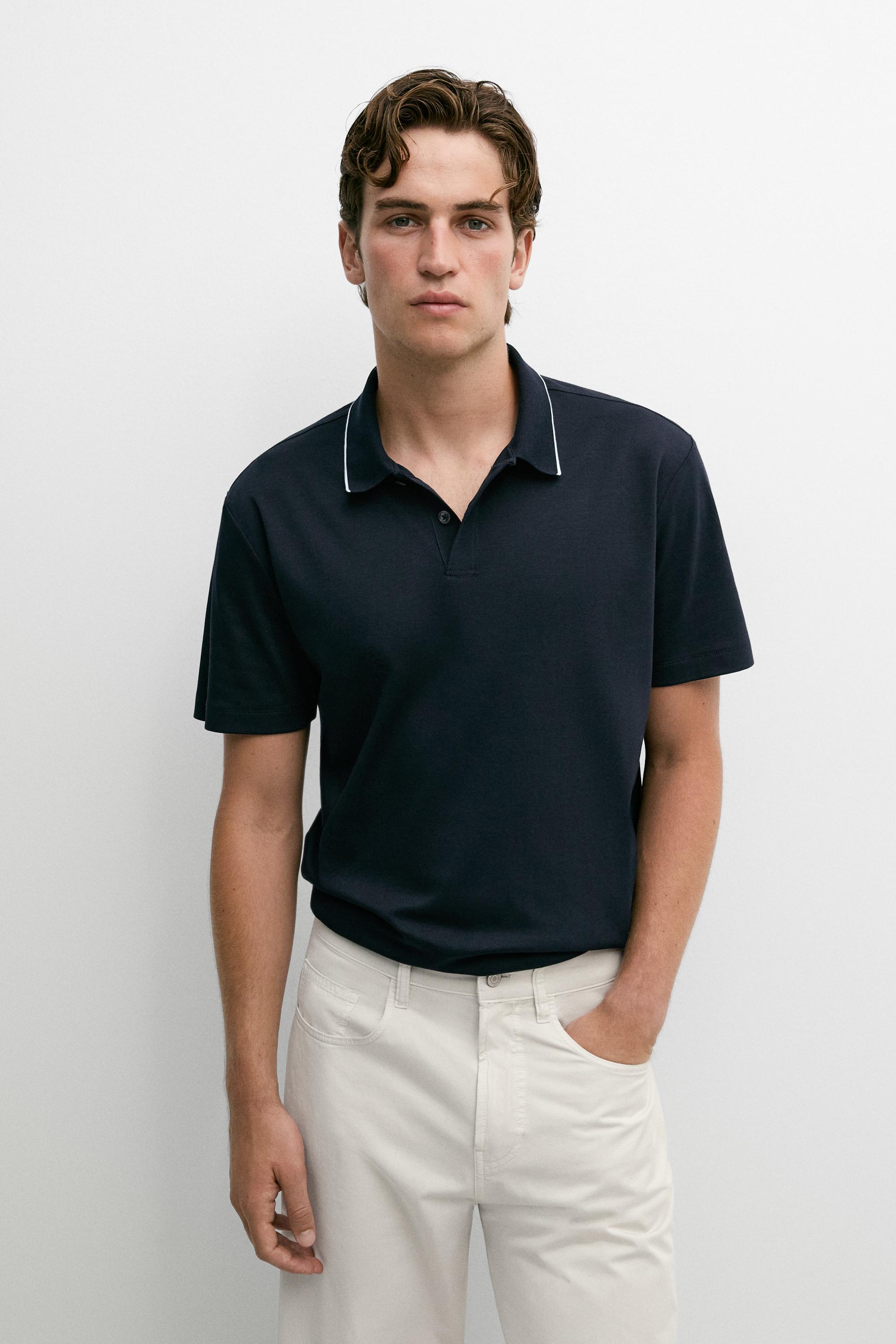 Polo manches courtes détail contrastant
