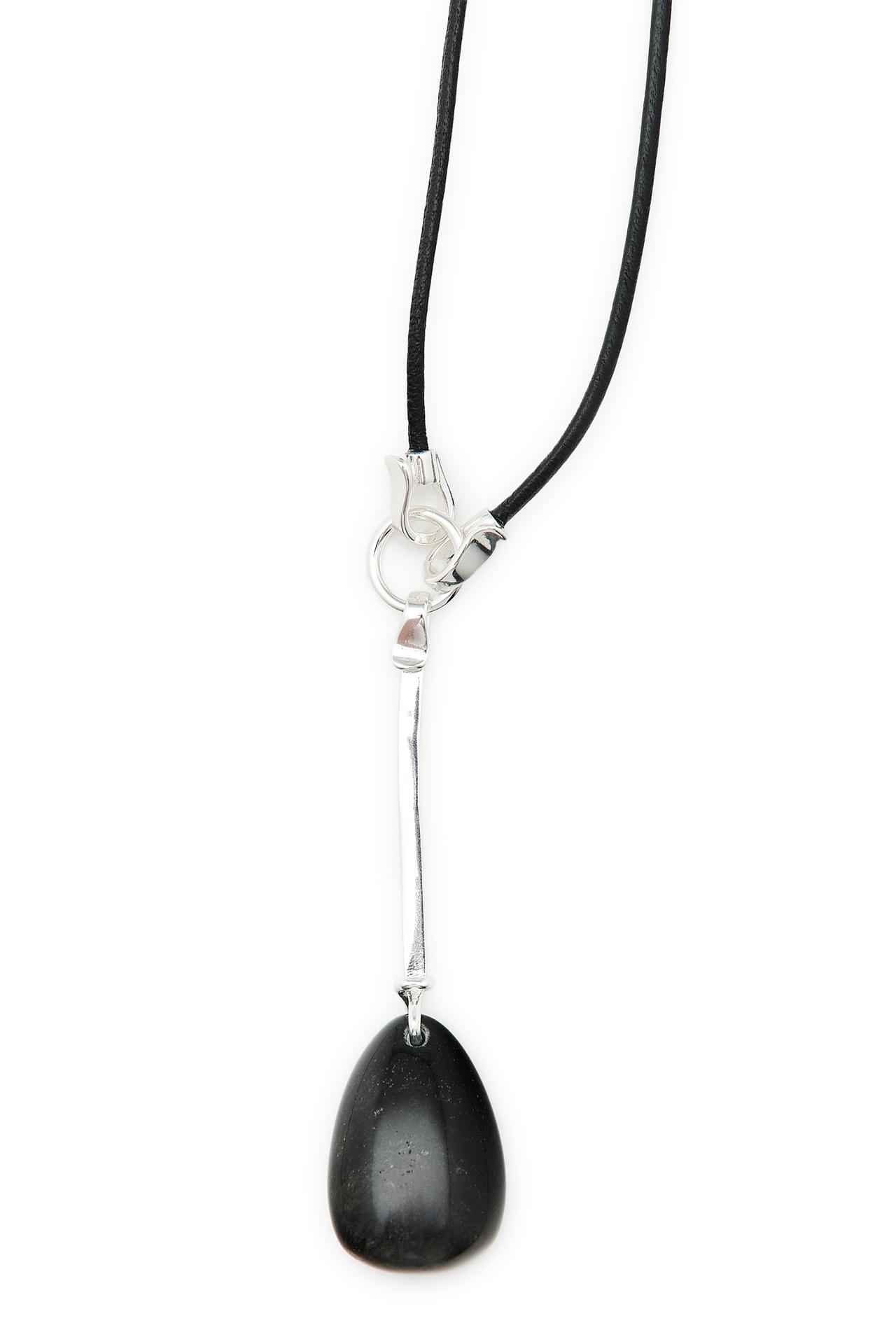 LONG SEED NECKLACE - LIMITED EDITION — BLACK