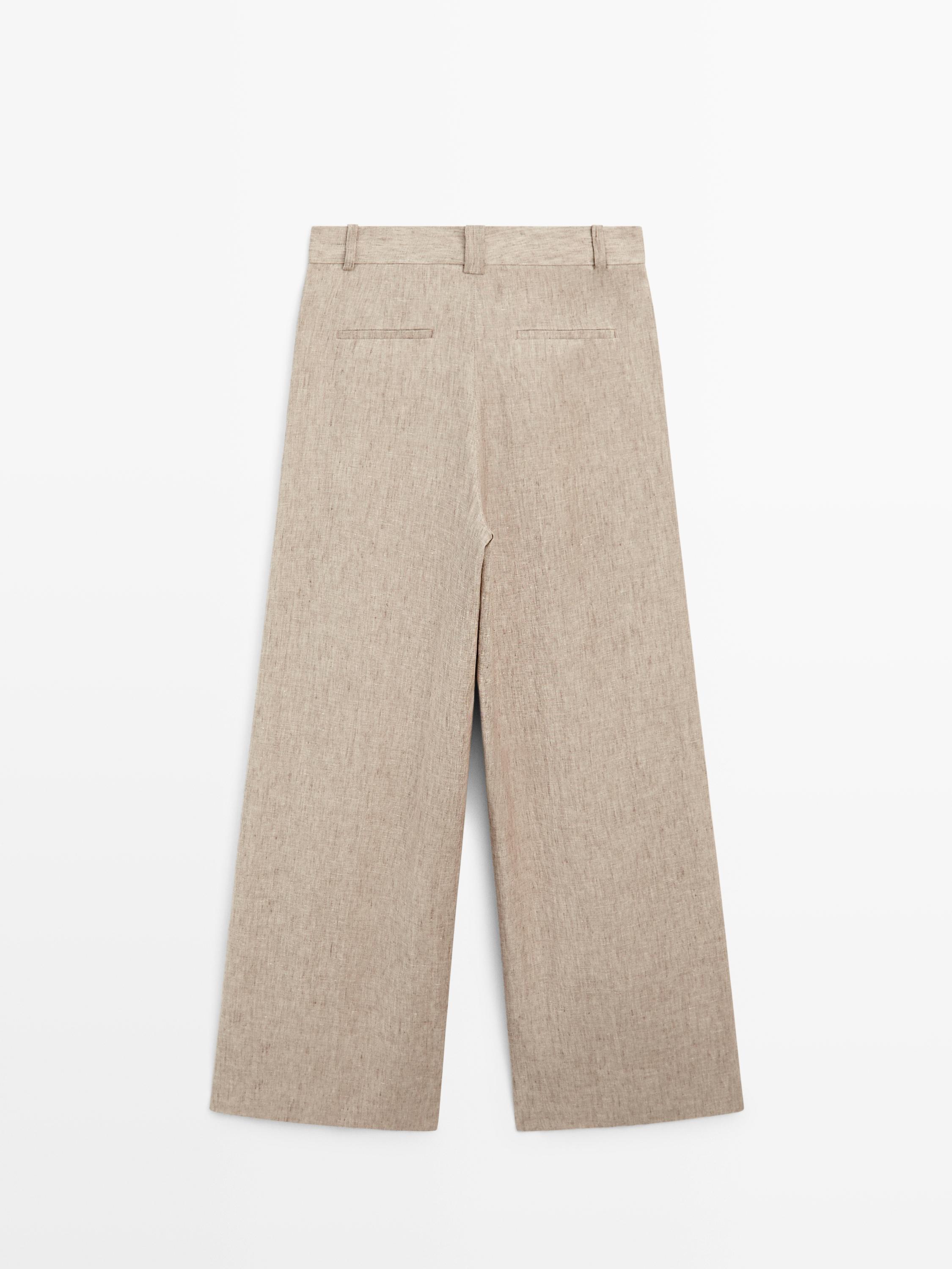 Melanj keten pilili pantolon