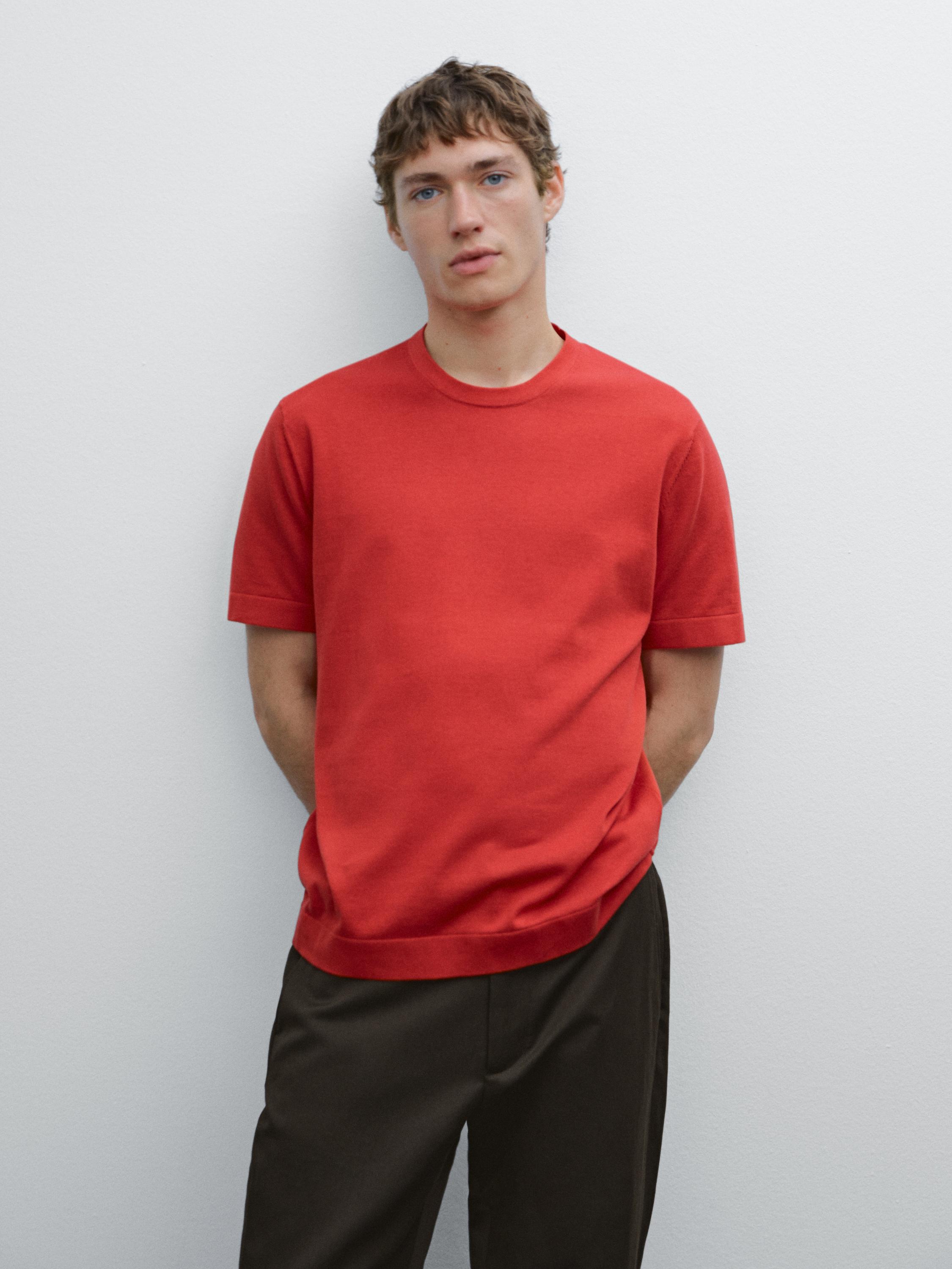 T-shirt à manches courtes 100&nbsp;% coton