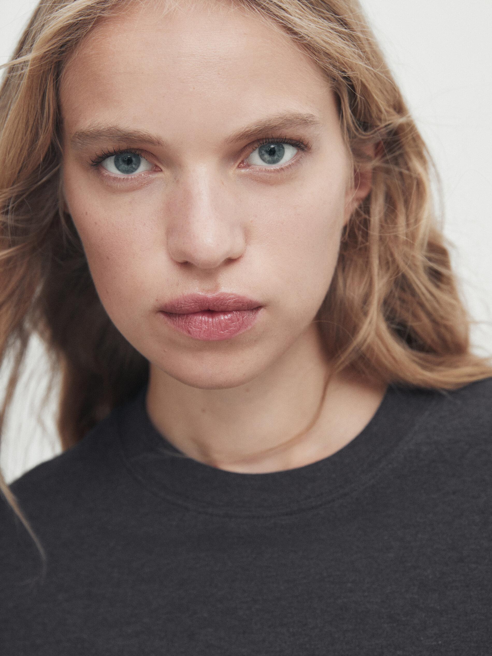 100% cotton interlock crew neck T-shirt — ANTHRACITE GREY
