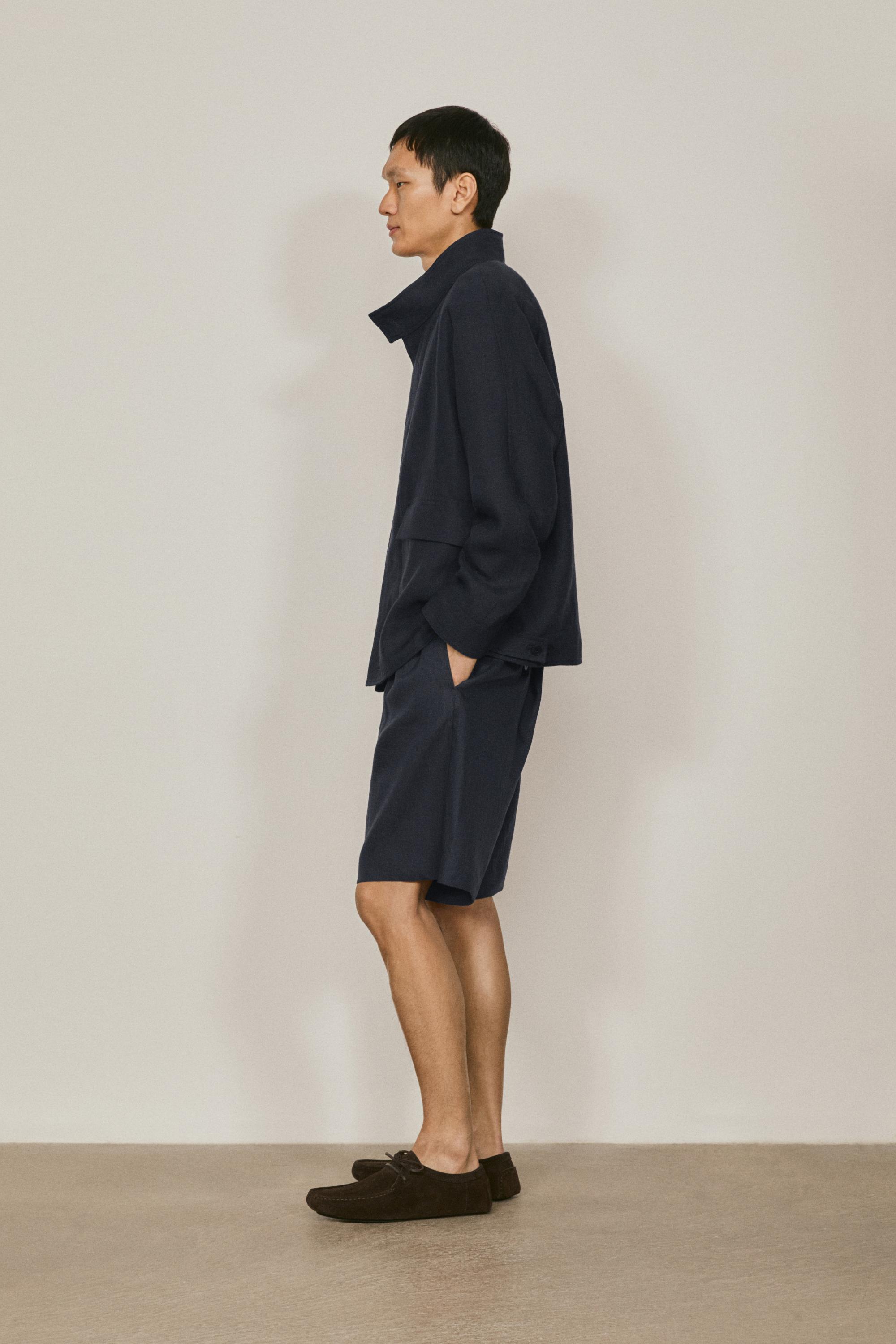 Total look linen overshirt - LIMITED EDITION — NAVY BLUE