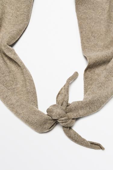 100% Cashmere Knit Bandana — Washed 5