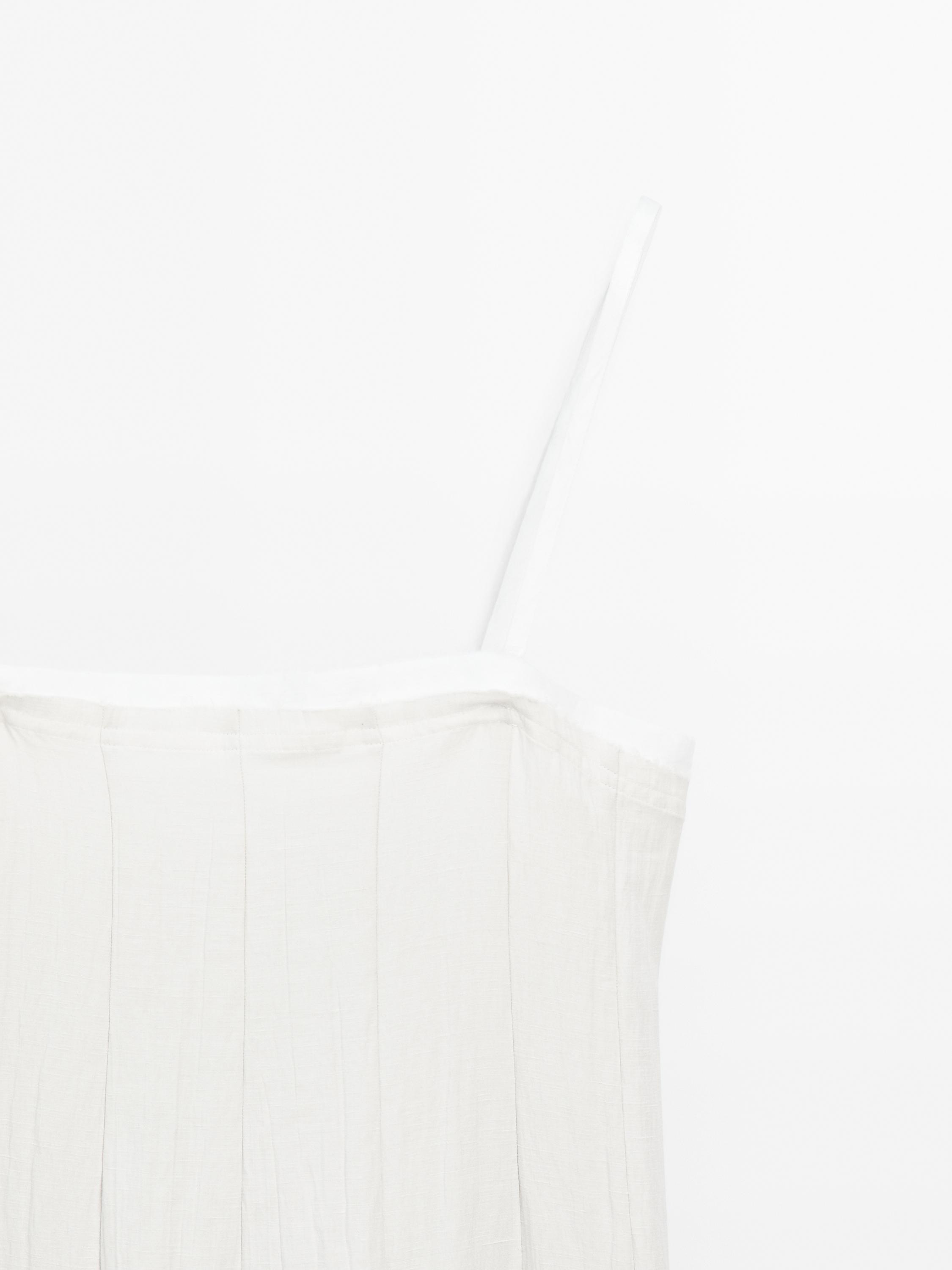 Textured double fabric midi dress