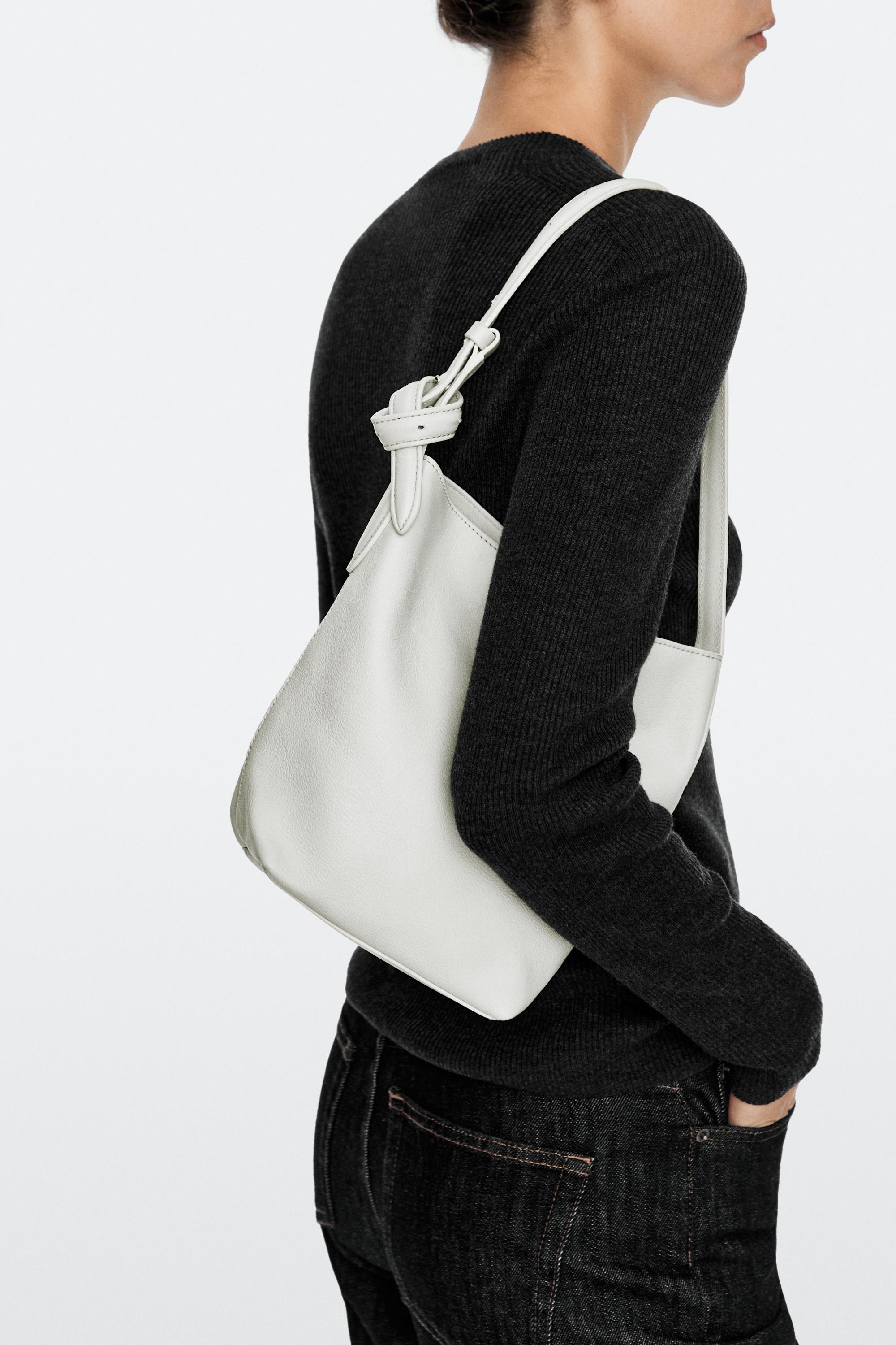 Nappa leather mini bucket bag