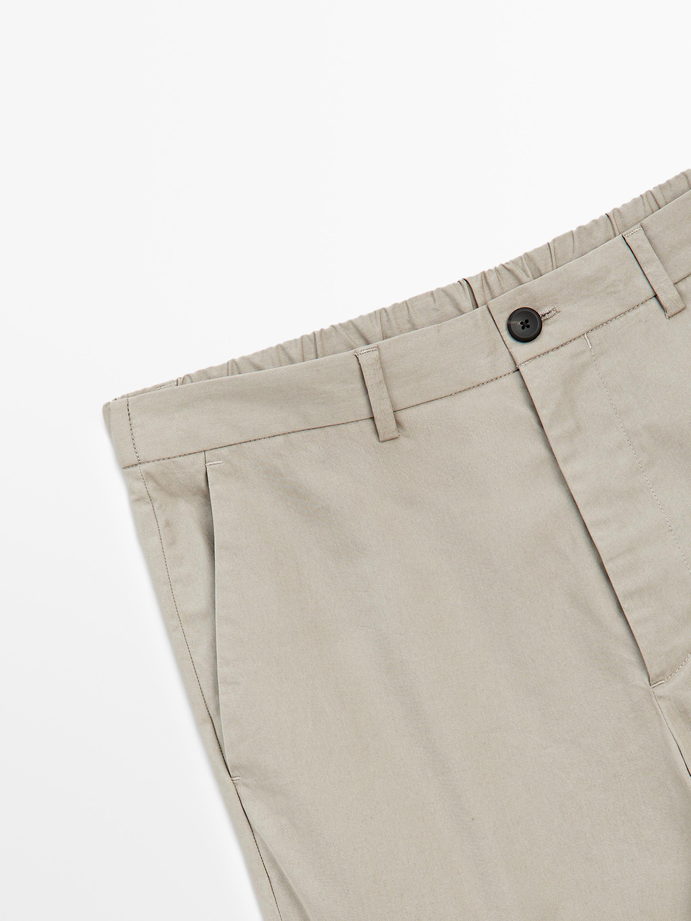 Semi-jogger fit trousers