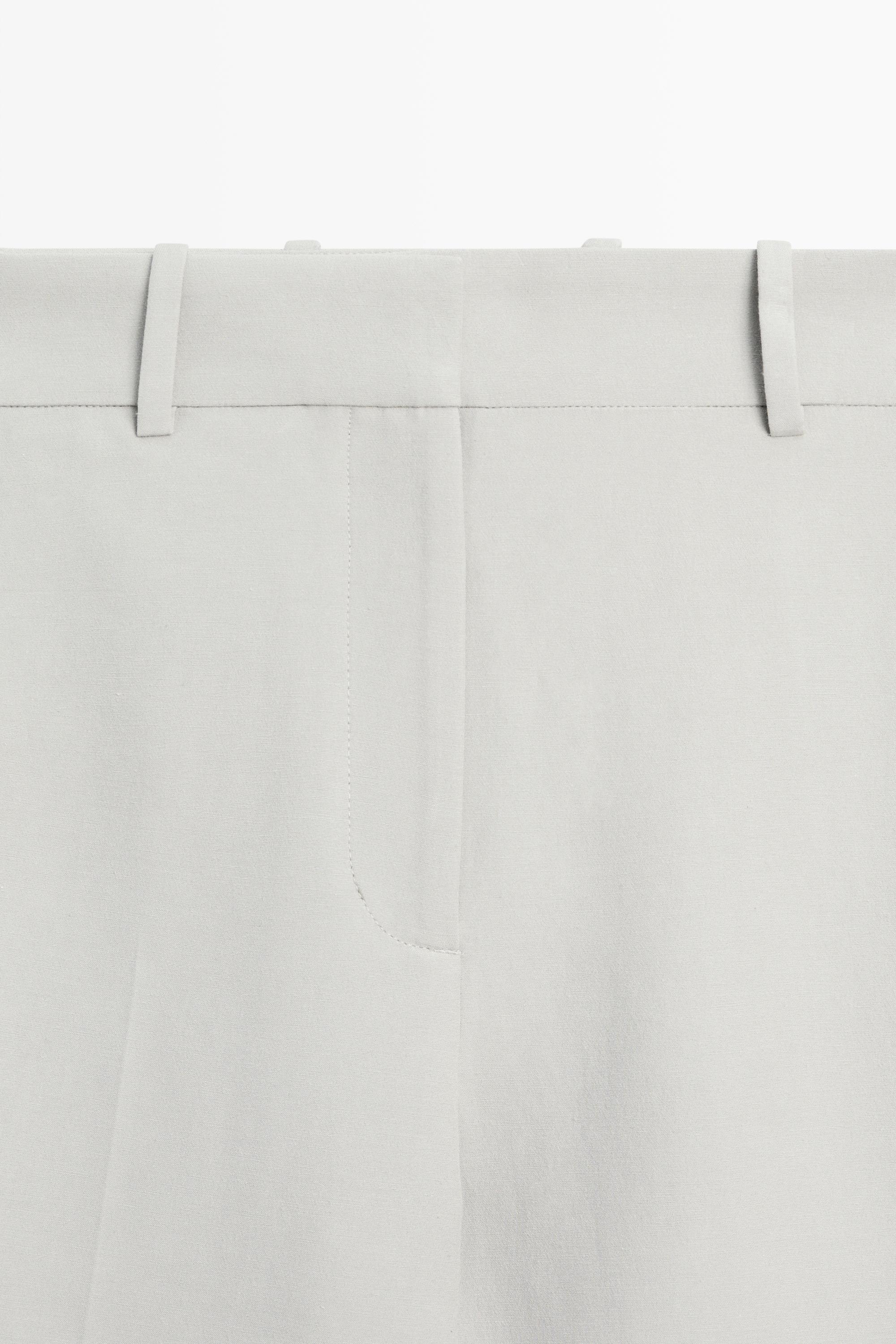 Suit pants with adjustable tab detail - STUDIO — GREY MARL