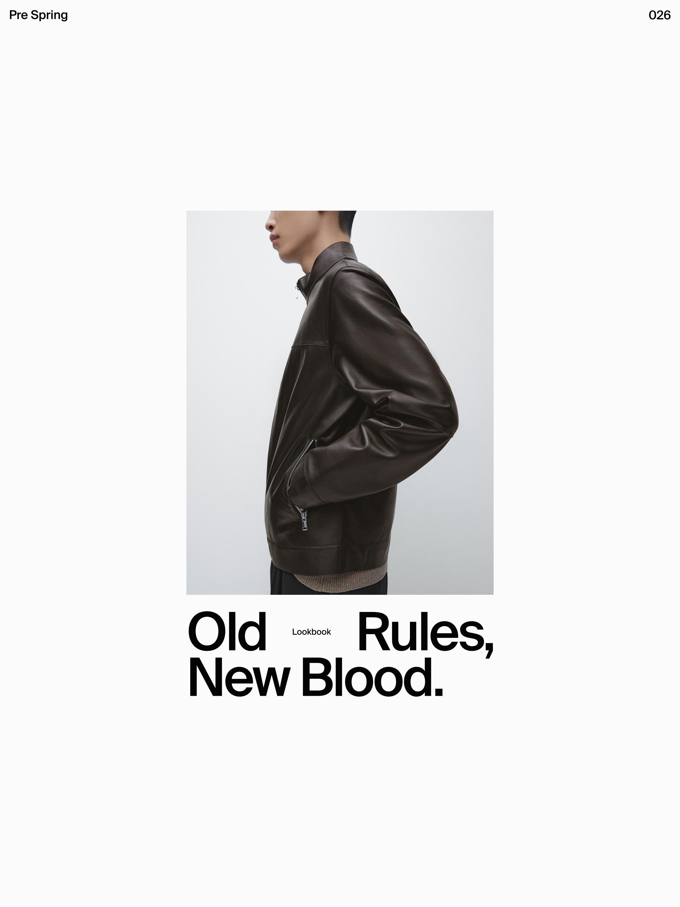 Distressed effect nappa leather jacket — BROWN