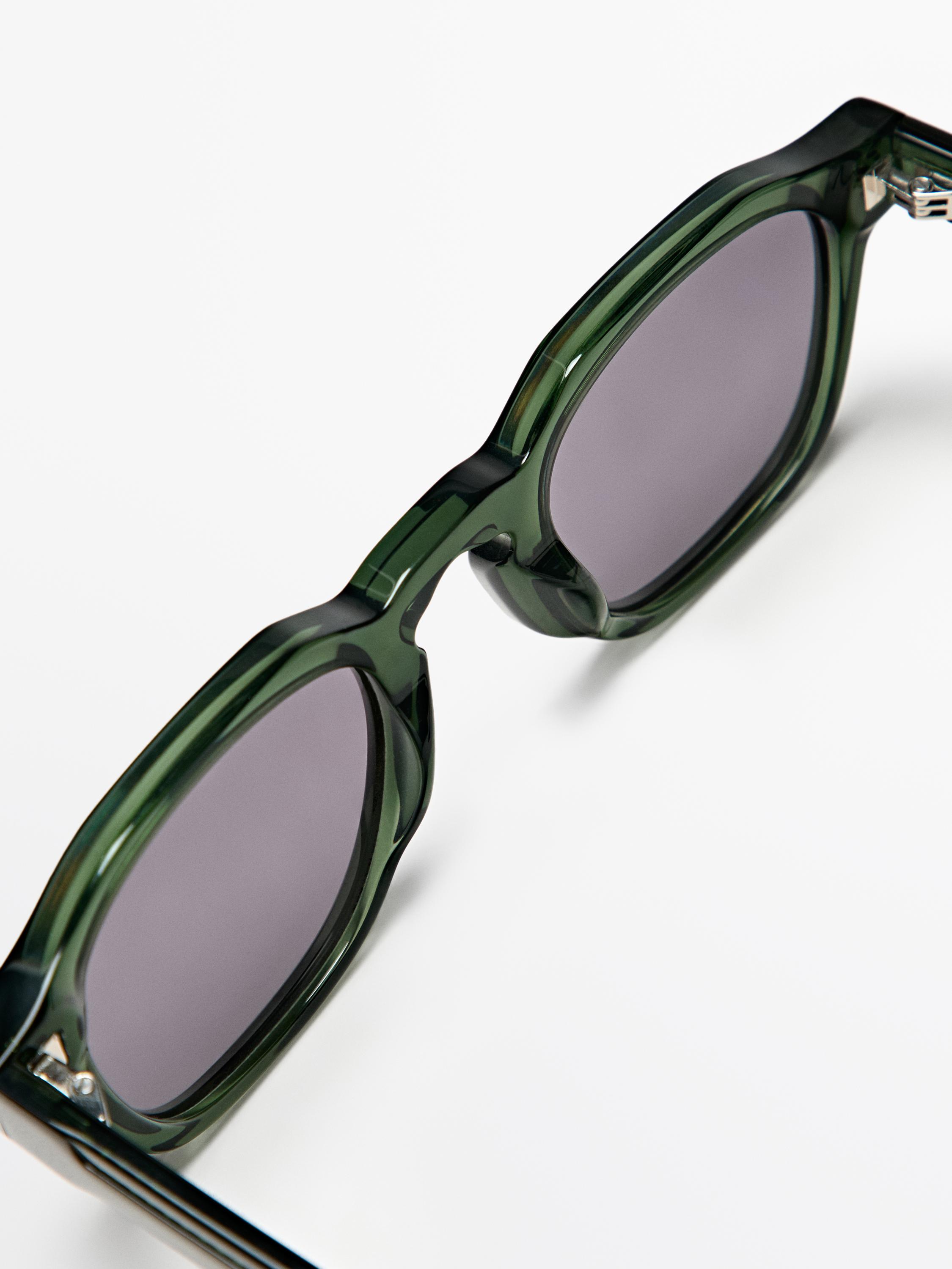 Geometric sunglasses — GREEN