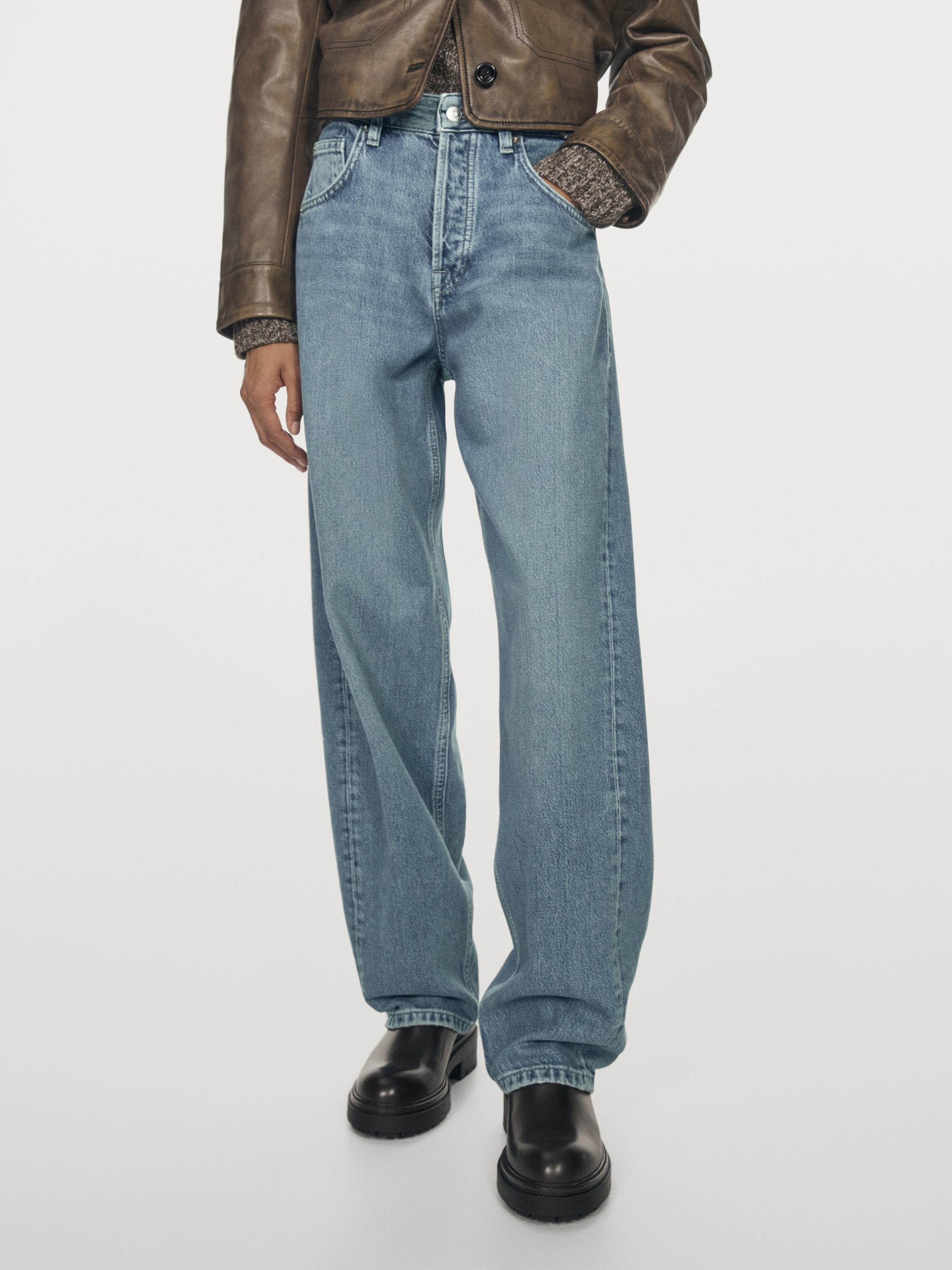 Jeans balloon fit tiro medio