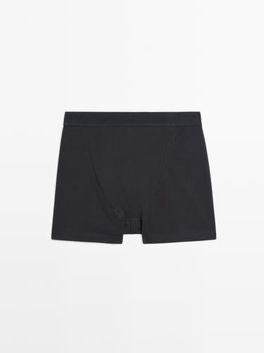 Boxers with logo waistband — NAVY BLUE 3