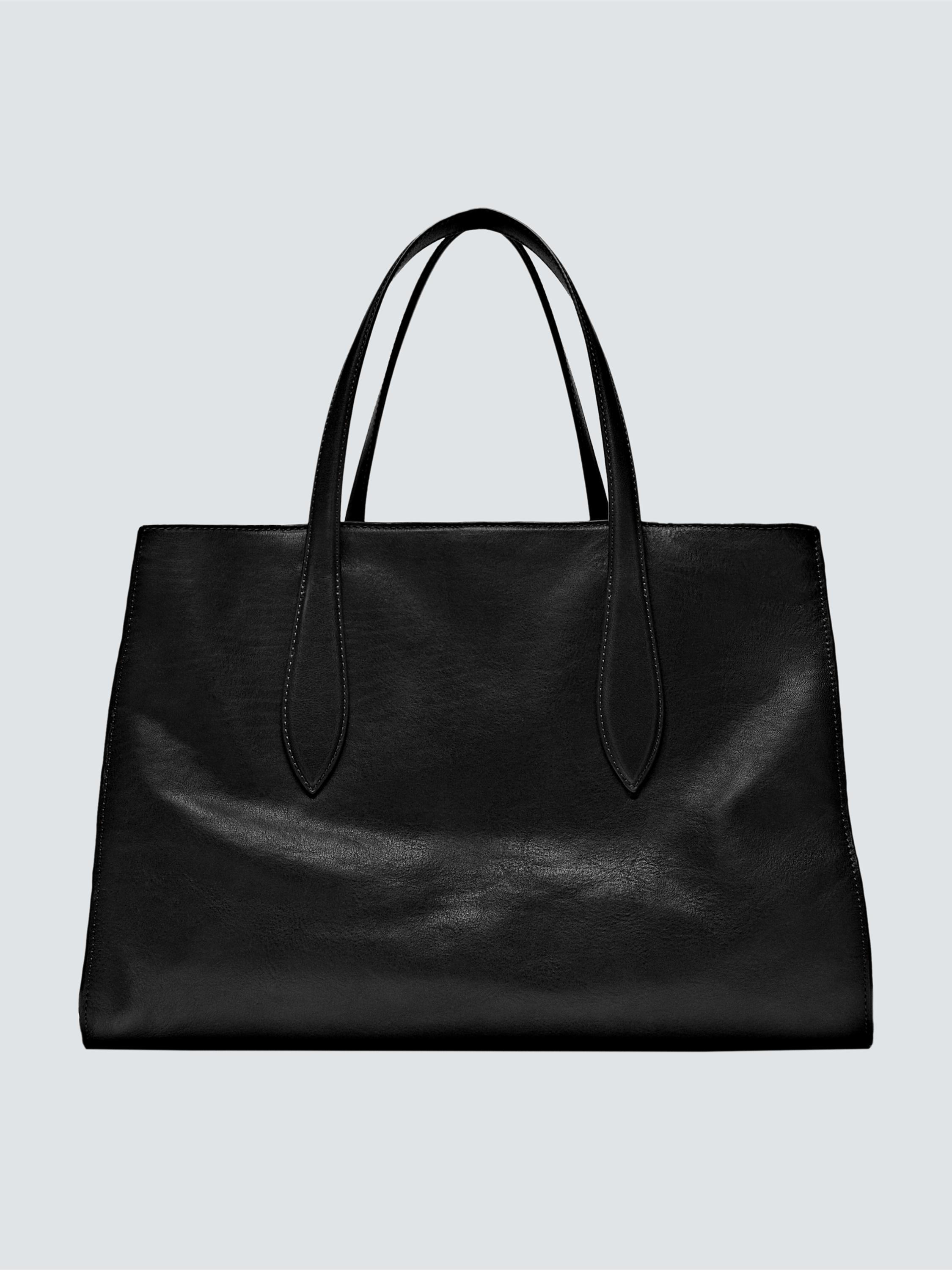 Nappa leather maxi tote bag