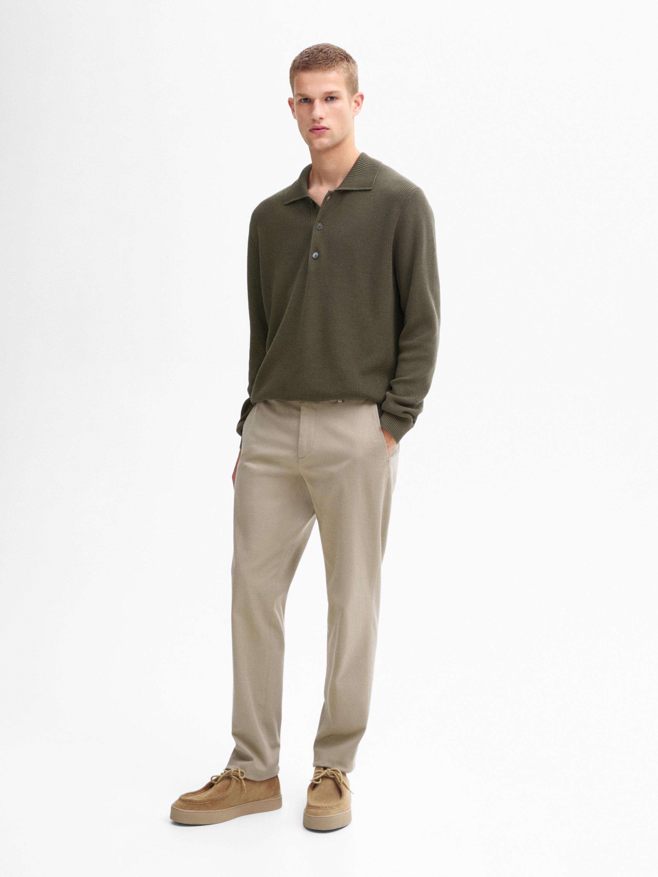 Elodie Cotton Twill Trousers Tan