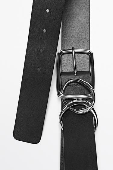 Buckle detail belt - STUDIO — BLACK 3