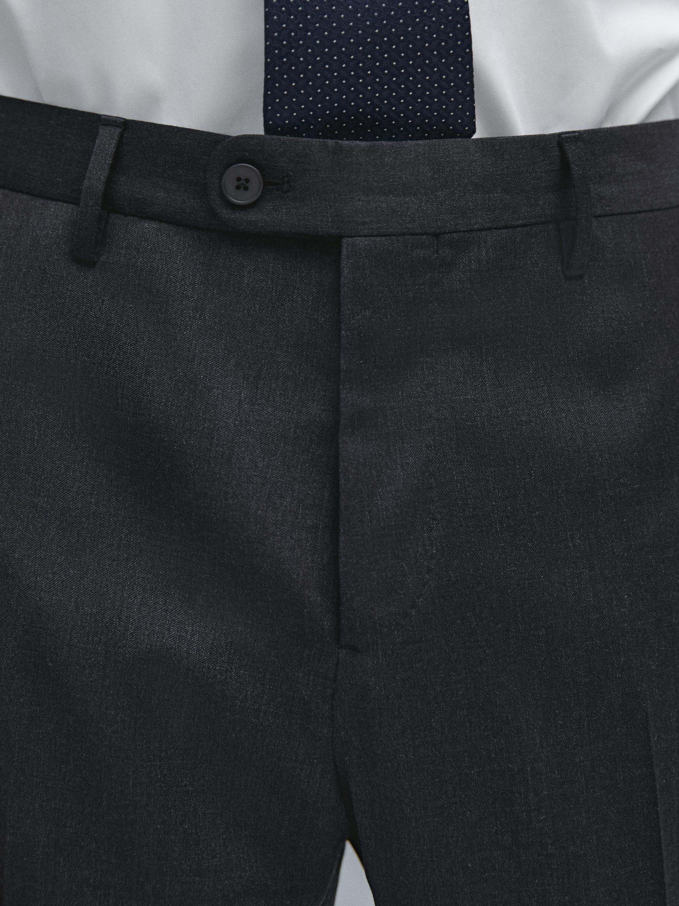 100% wool suit trousers