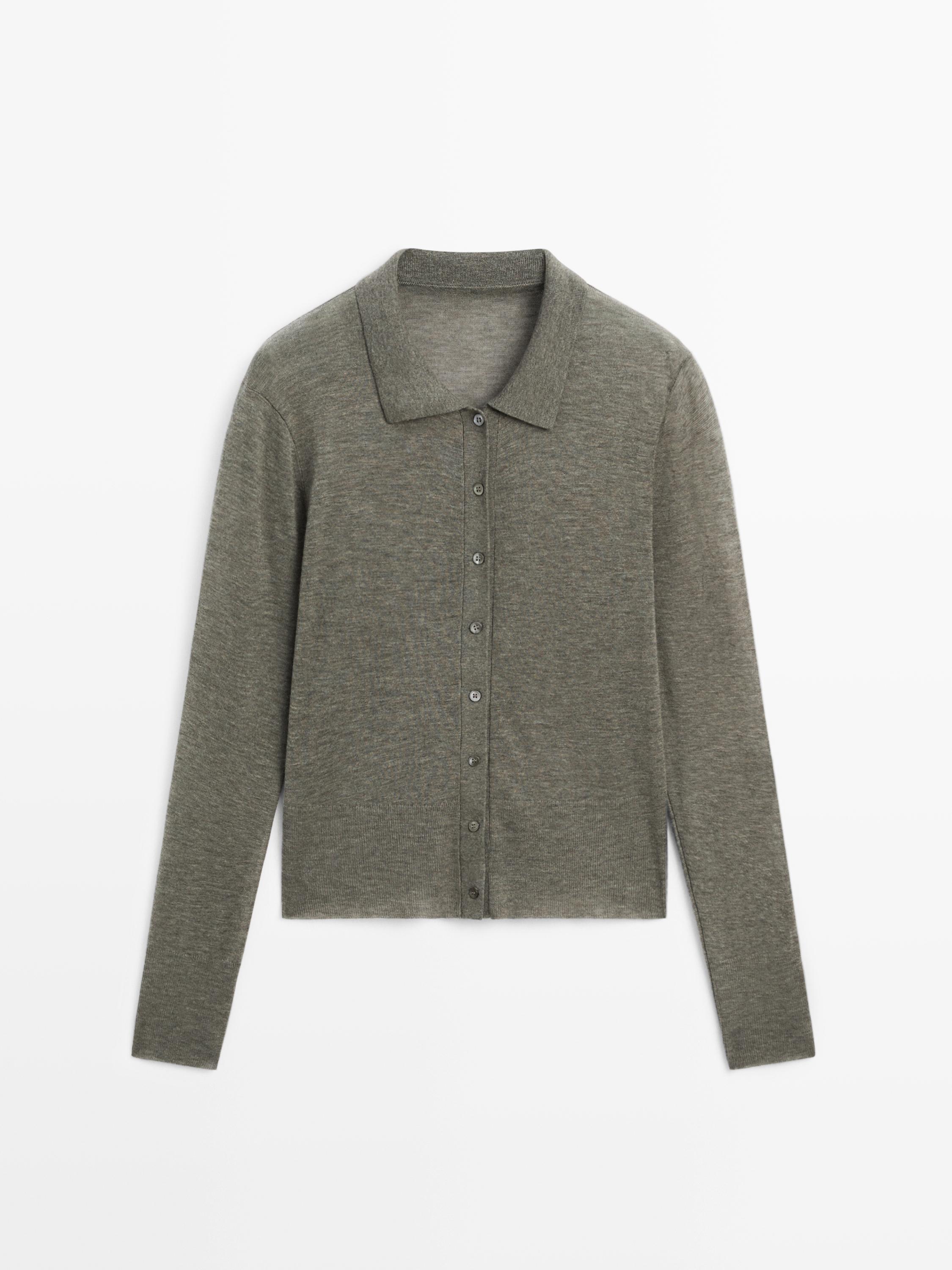 100% wool knit cardigan - Studio