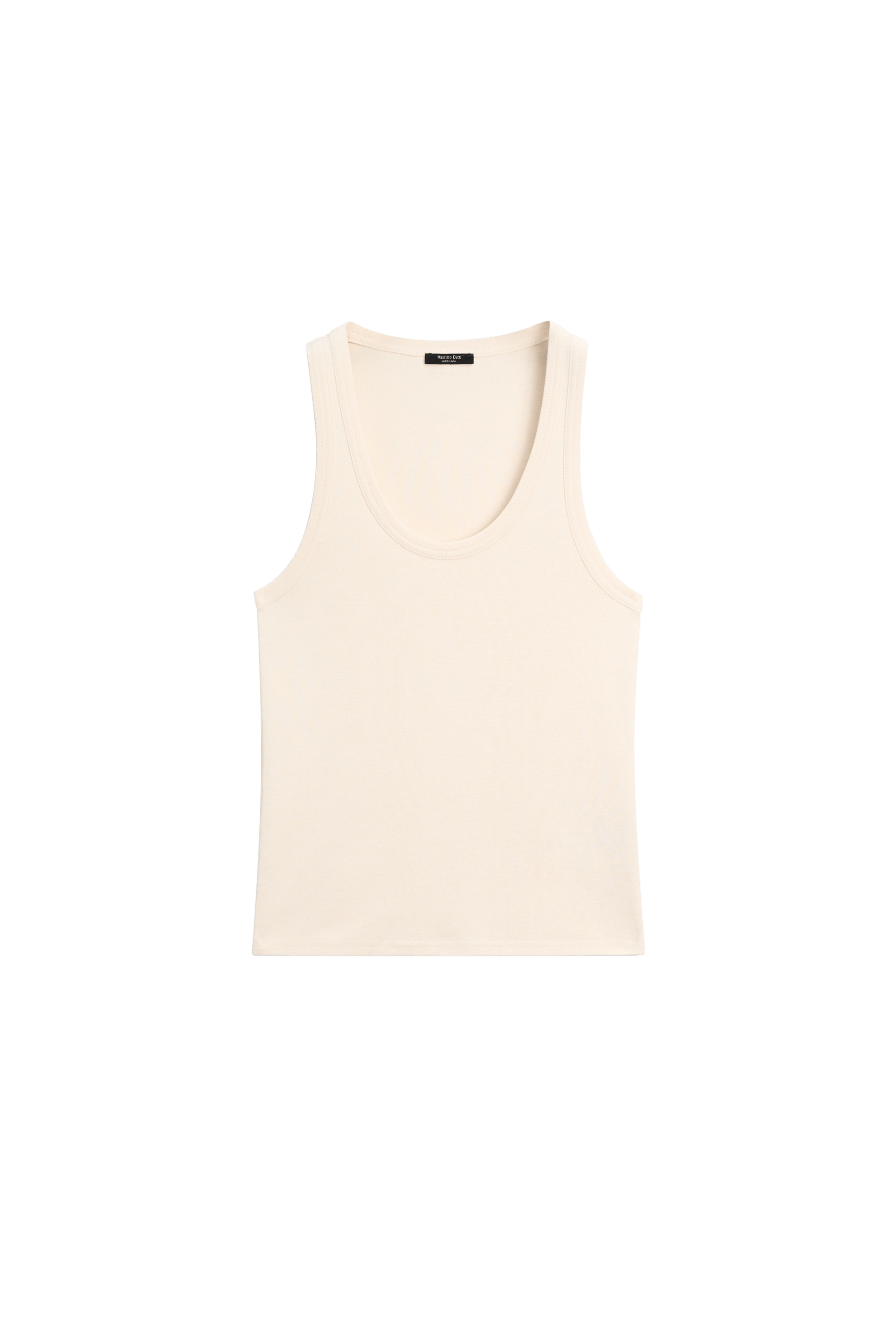 Massimo Dutti %100 pamuklu kolsuz t-shirt