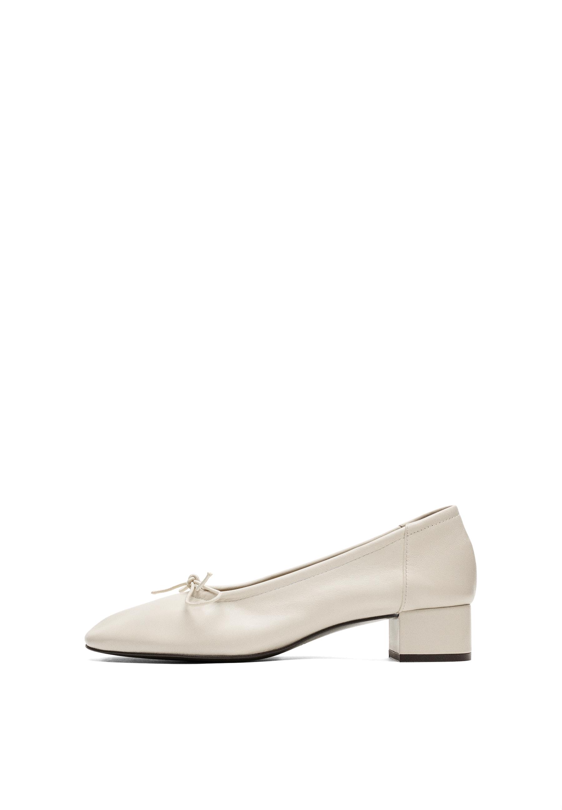 High-heel ballerinas — WHITE
