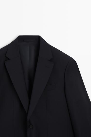100% wool suit blazer — NAVY BLUE 2