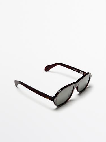 Aviator sunglasses — BROWN 2