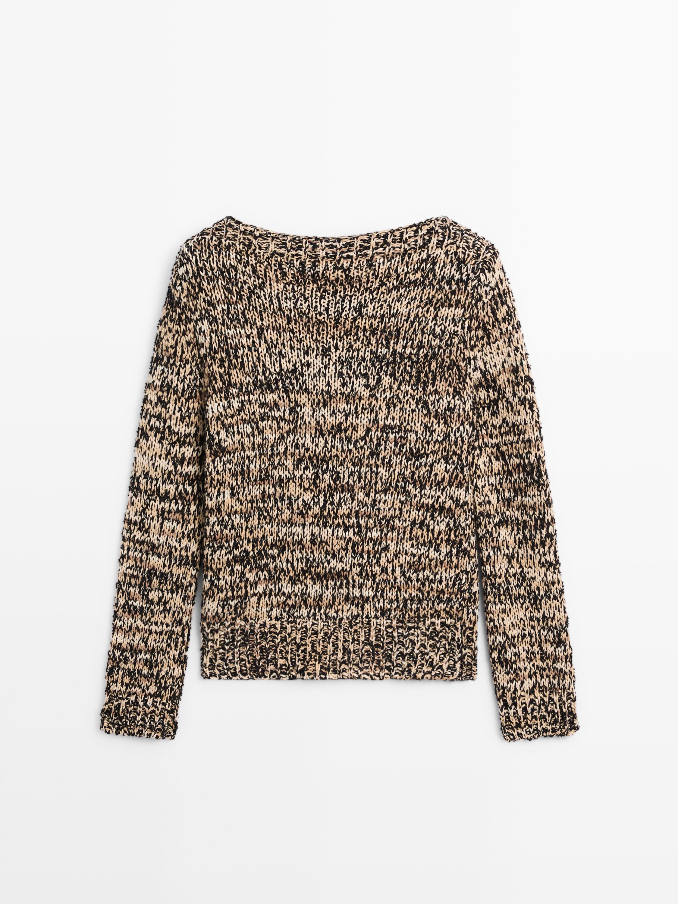 Pamuk karışımlı muline triko kazak