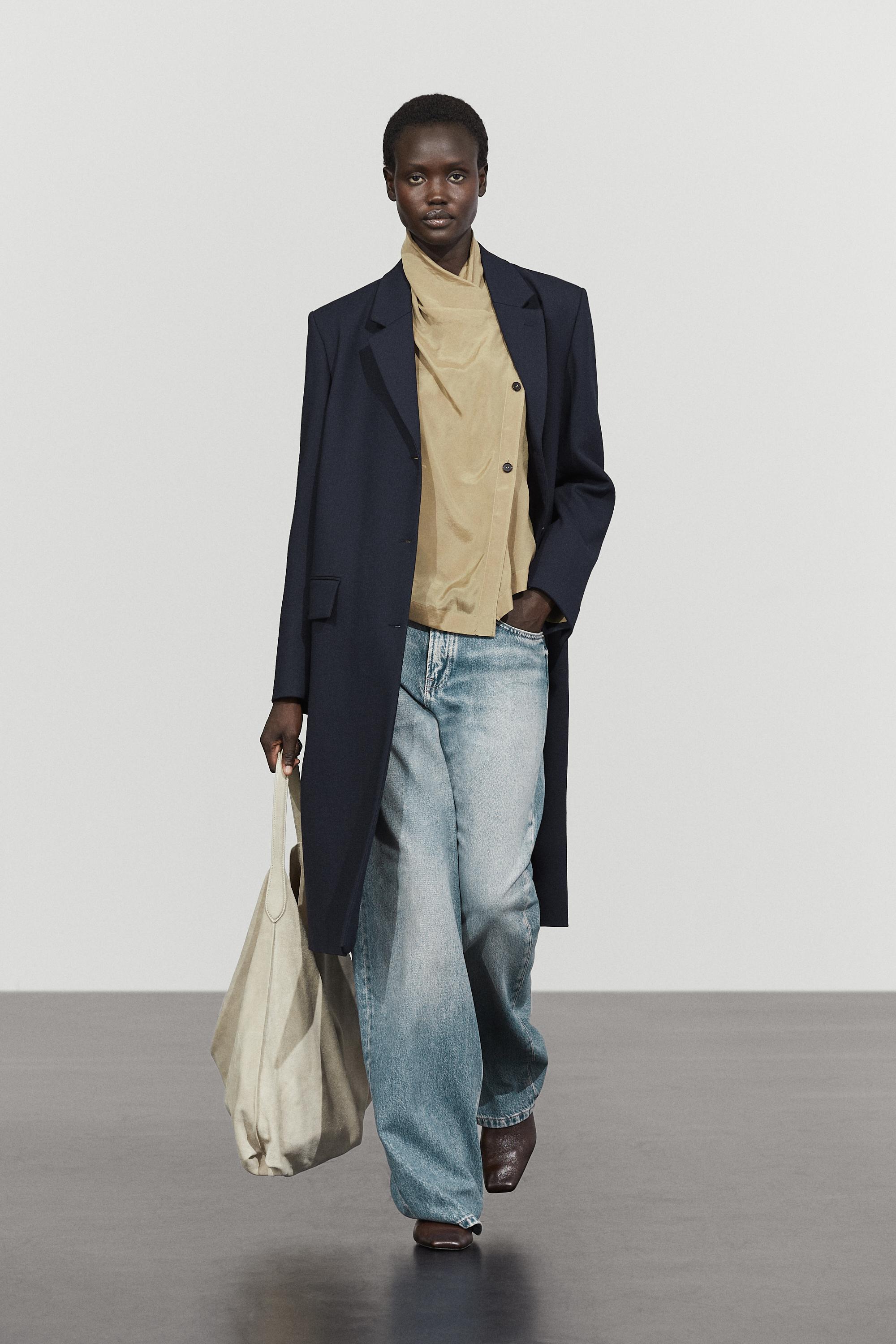 Wool blend coat