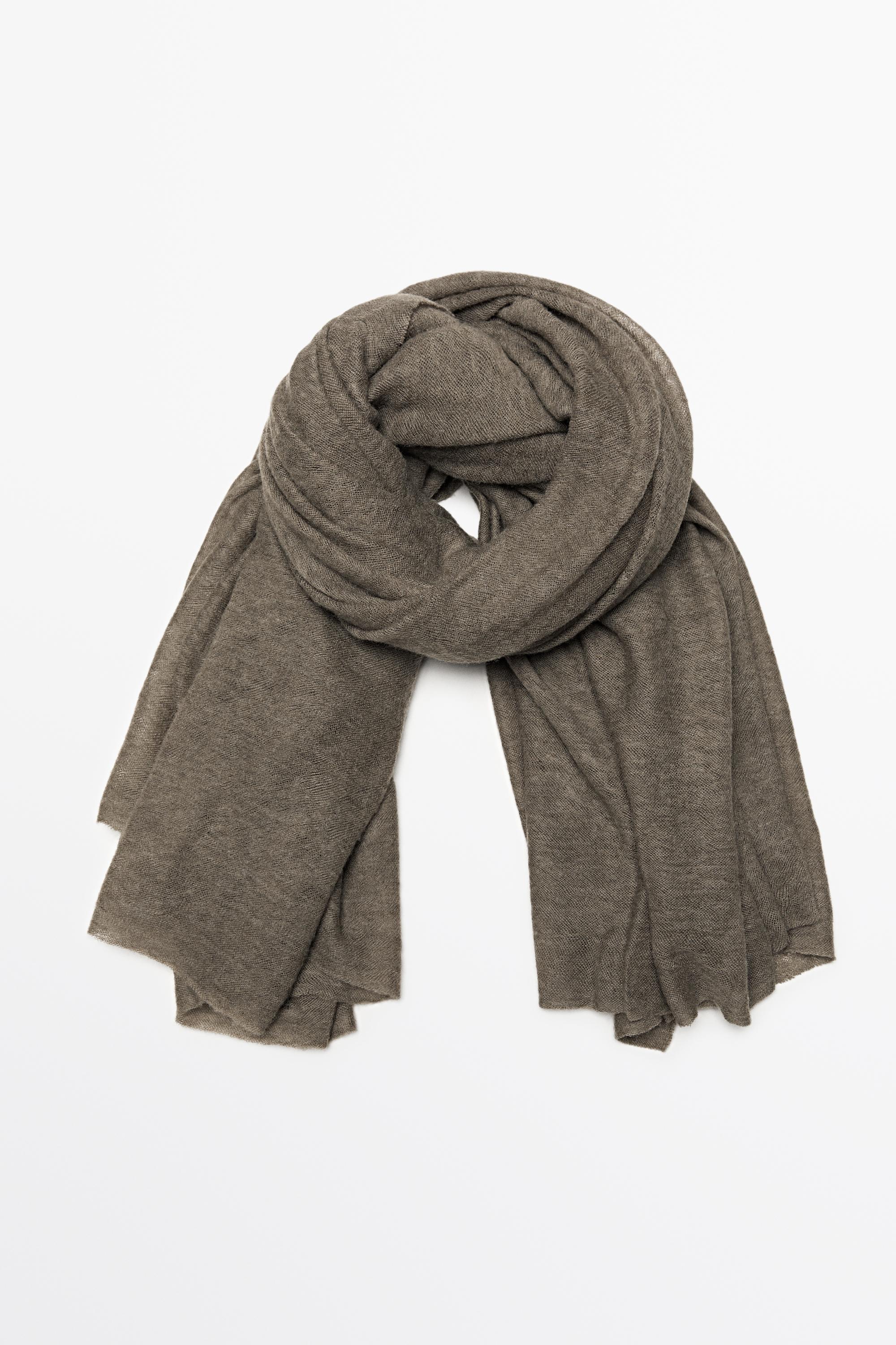 100% Cashmere scarf — MOLE BROWN